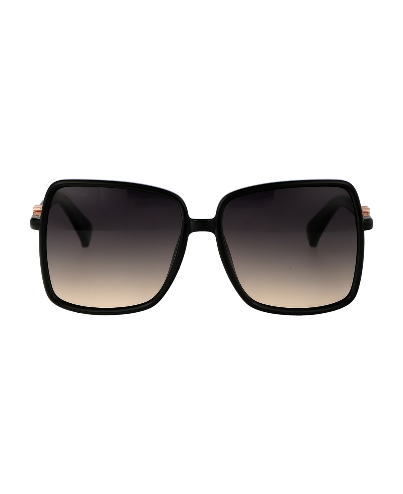 Max Mara Emme14 Sunglasses - 01B Nero Lucido/Fumo Grad サングラス