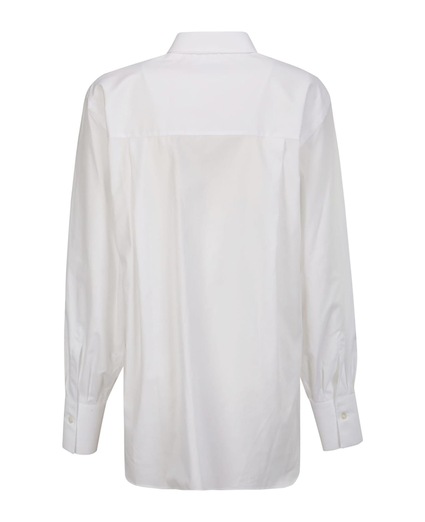 Wild Cashmere Shirt With Hidden Buttons - OFF-WHITE