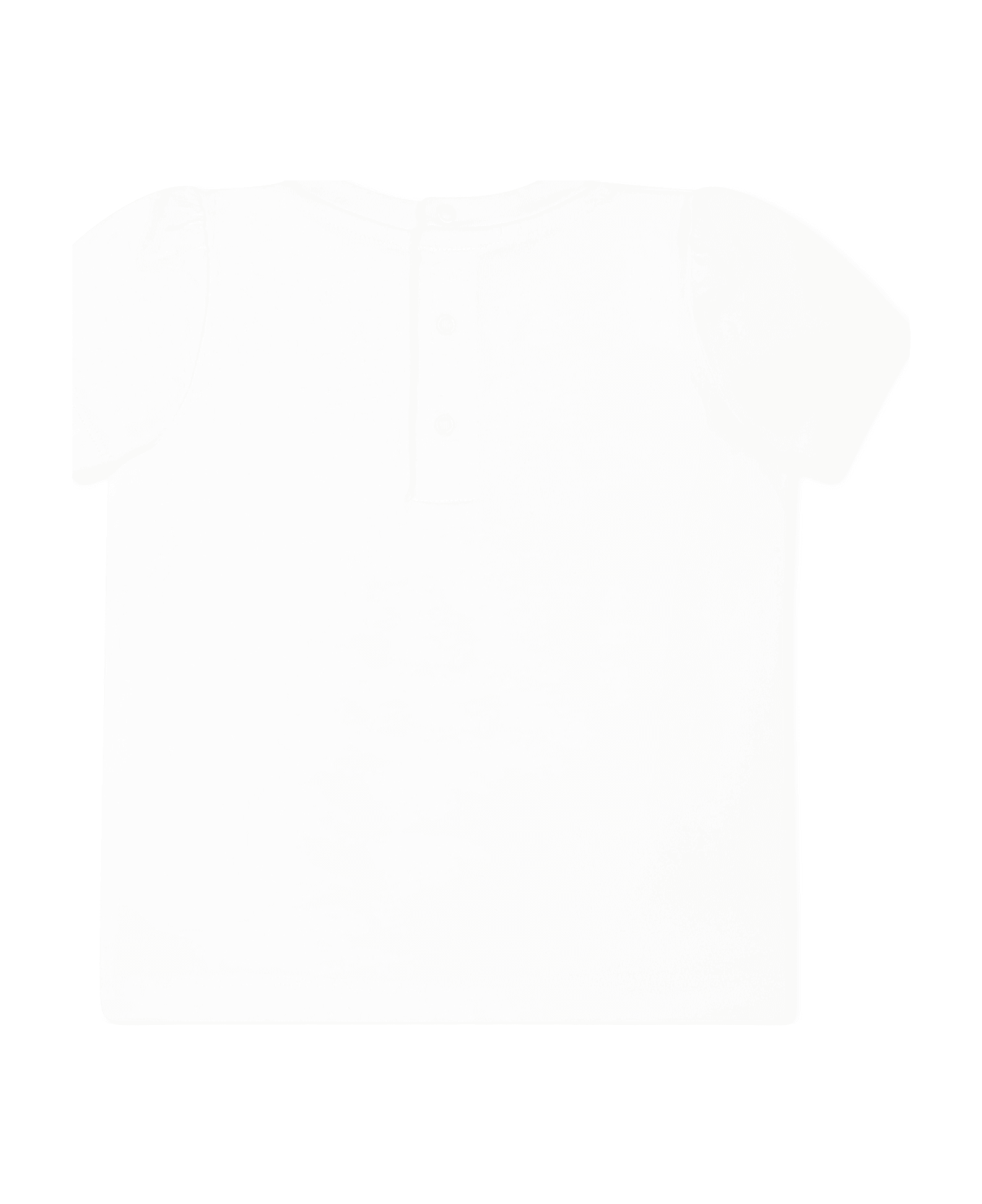 Moschino White T-shirt For Baby Girl With Bicycle Print - White