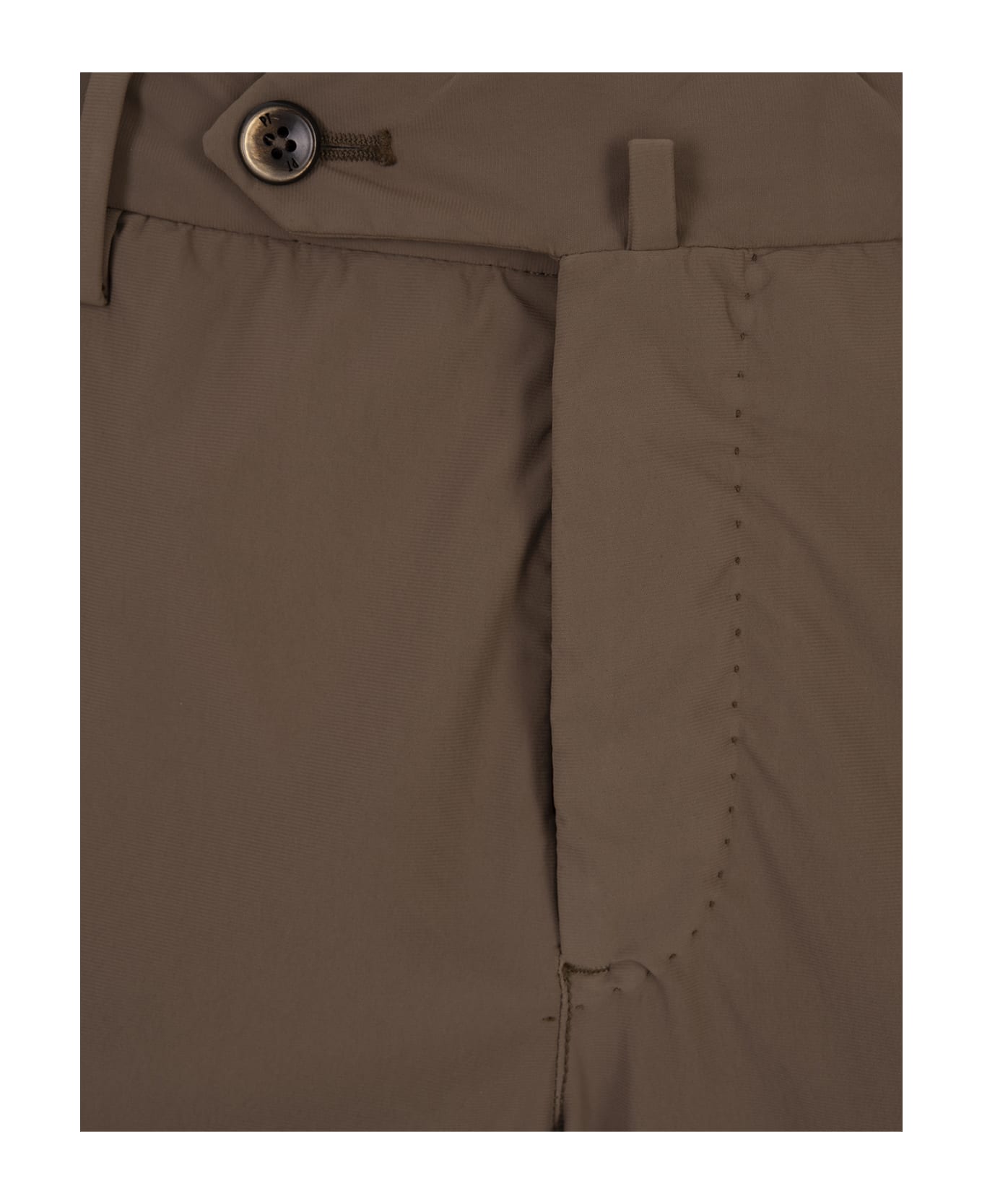 PT Torino Brown Kinetic Fabric Classic Trousers - Brown ボトムス