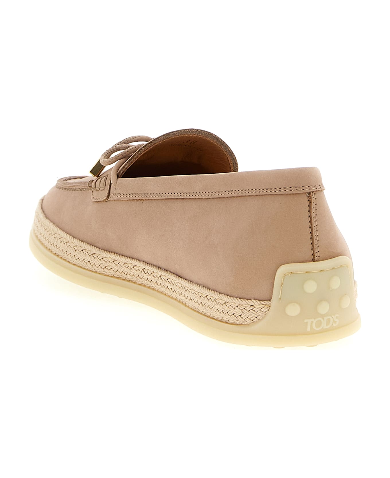 Tod's 'gomma Rafia 92k' Loafers - Pink