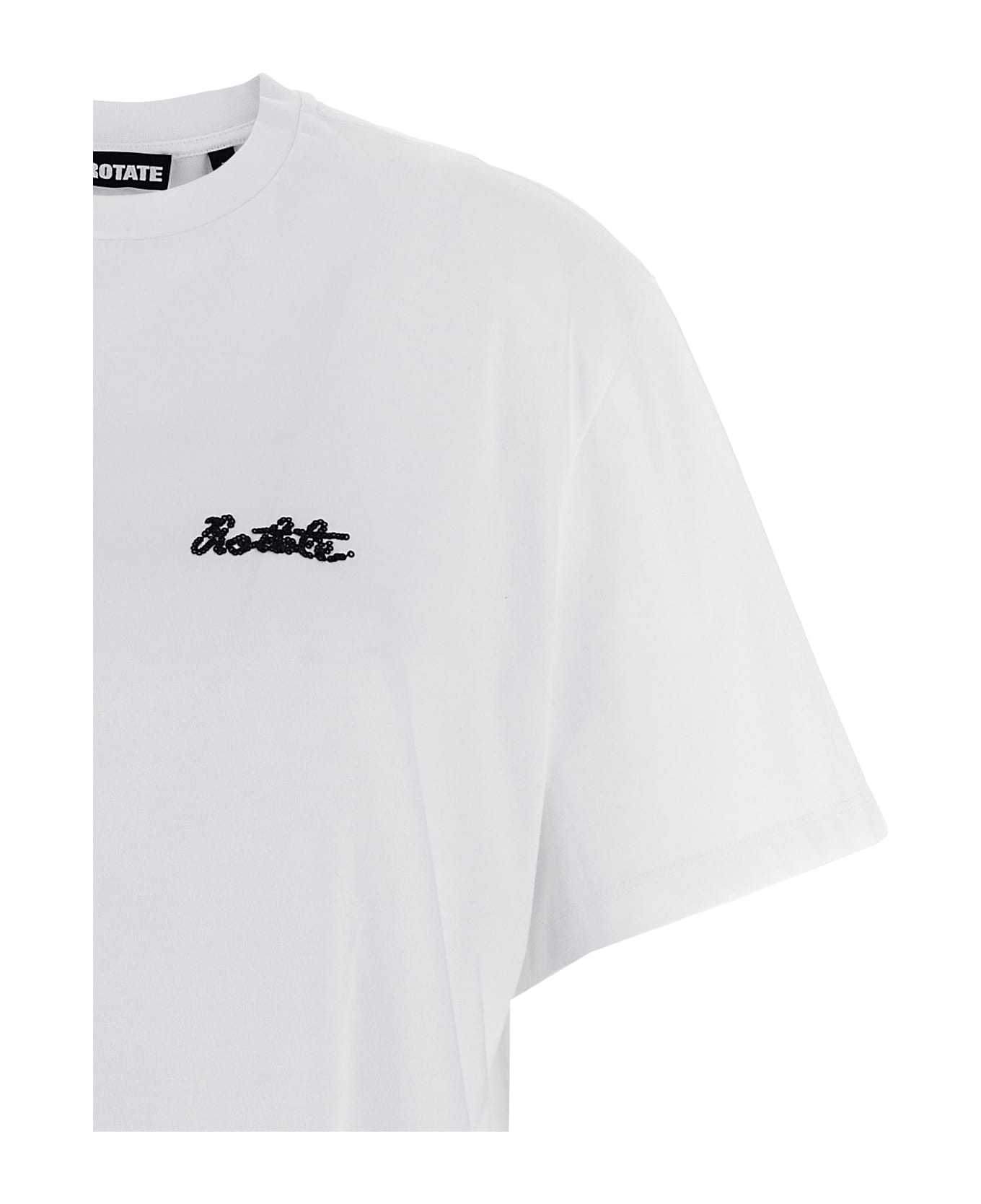 Rotate by Birger Christensen Logo Round Neck T-shirt - White