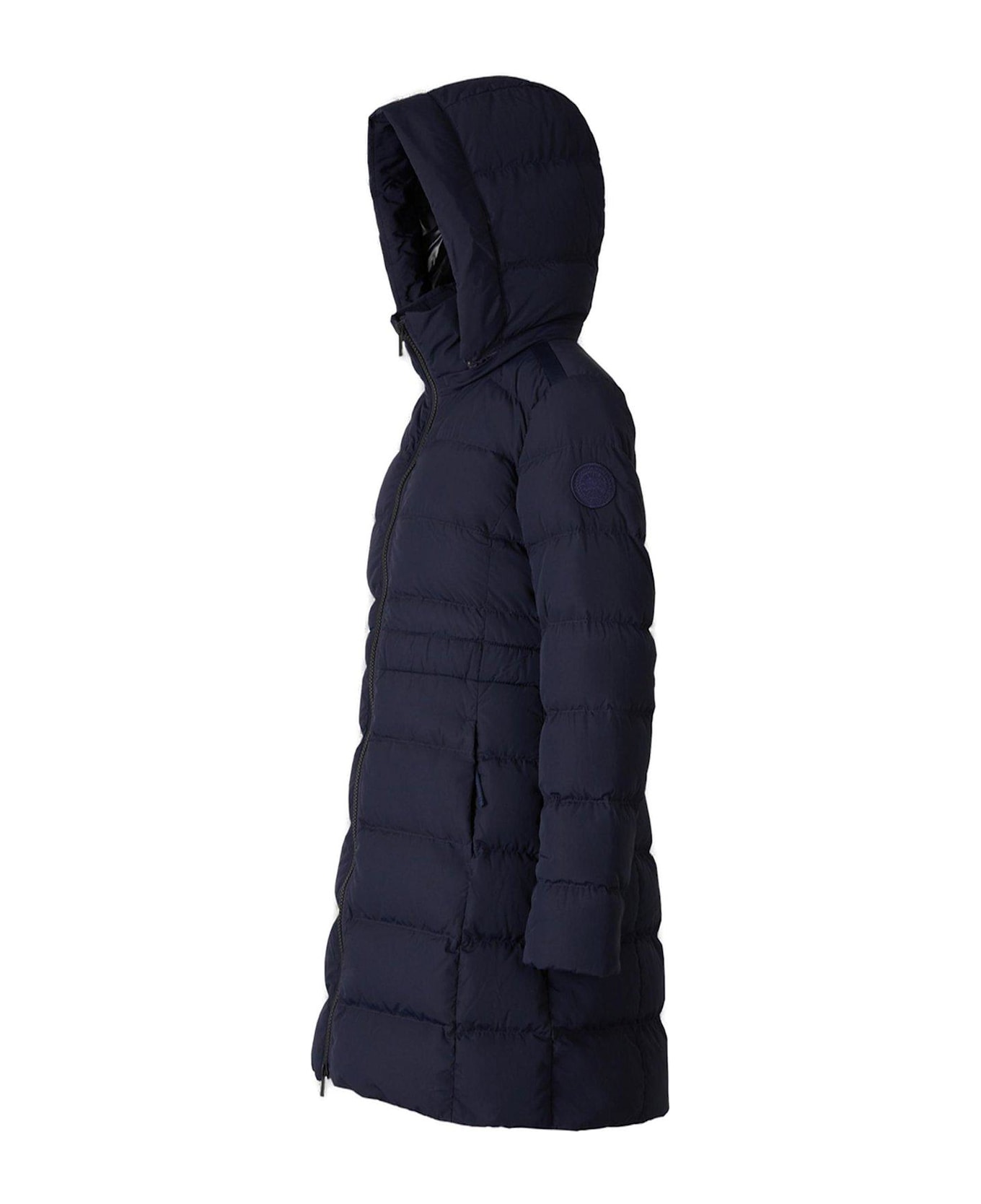 Canada Goose Zip-up Hooded Padded Parka - Blue