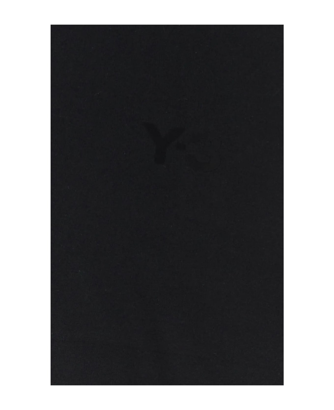 Y-3 Black Cotton T-shirt - Black
