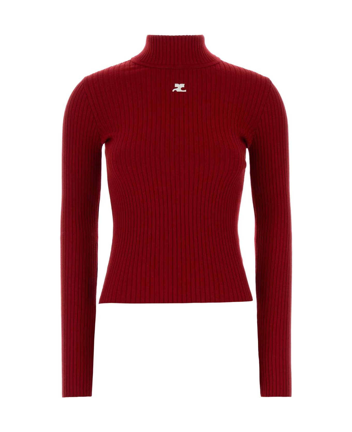 Courrèges Red Viscose Blend Sweater - RED