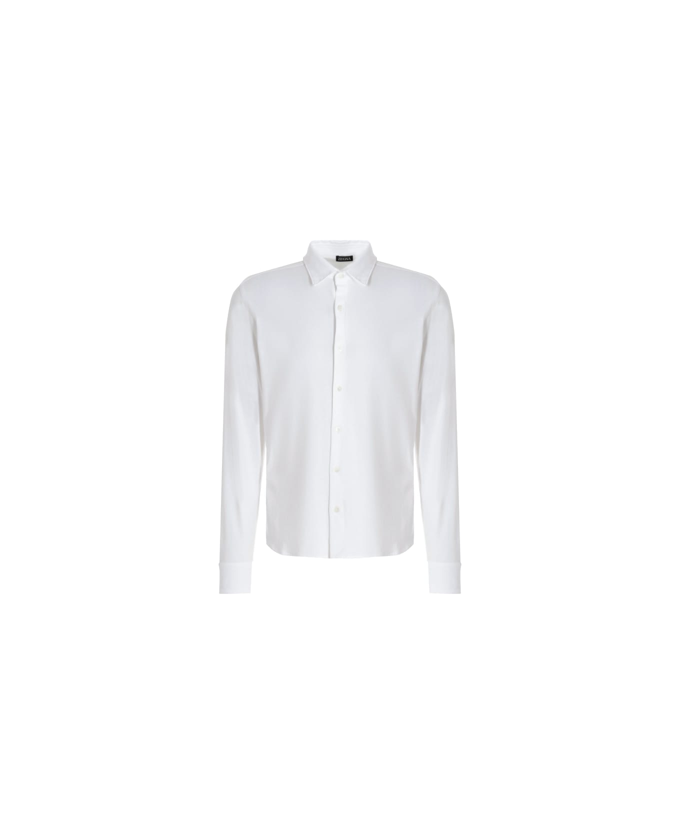 Zegna Cotton Jersey Shirt - White