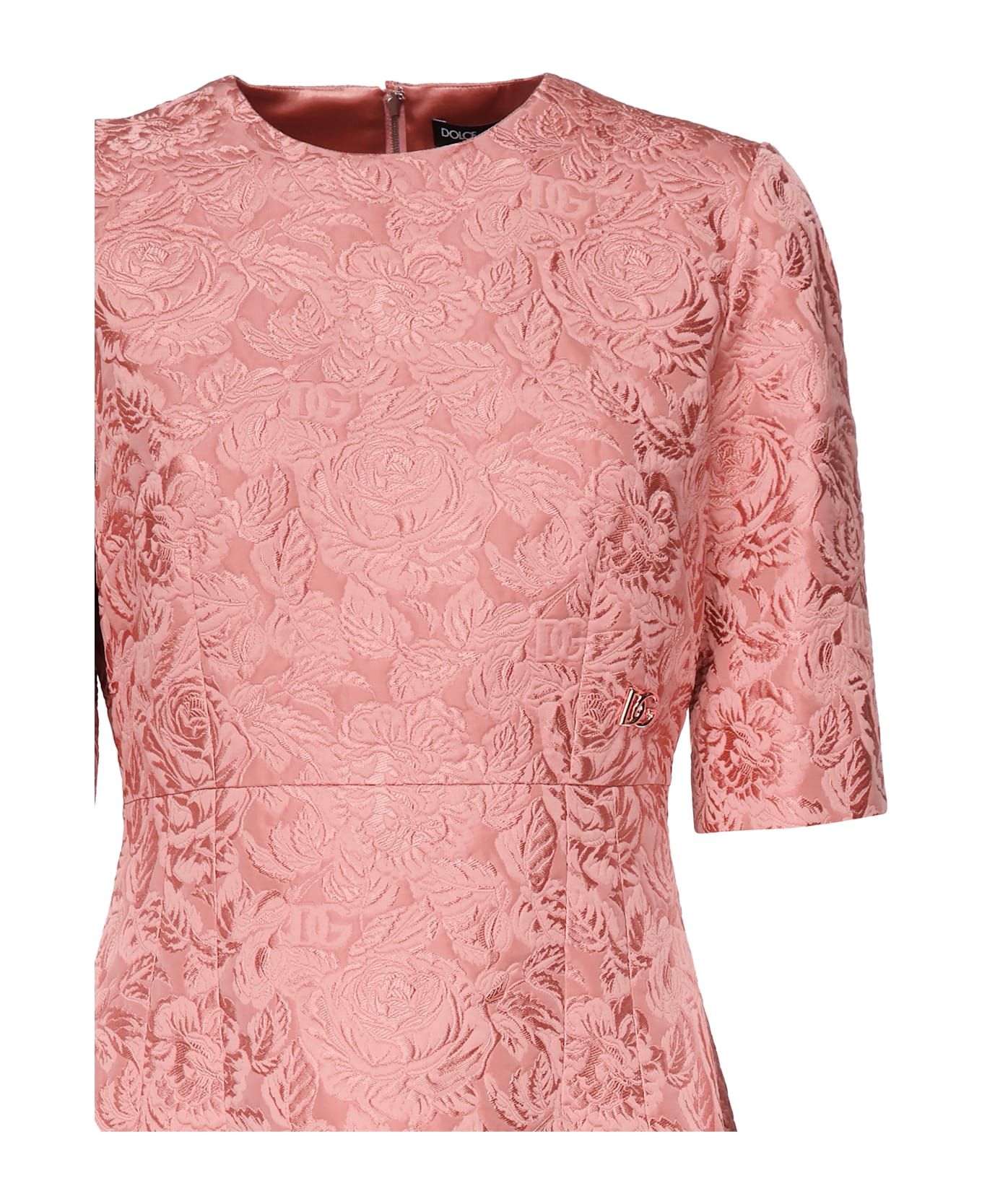 Dolce 
Gabbana Jacquard Dress - Pink