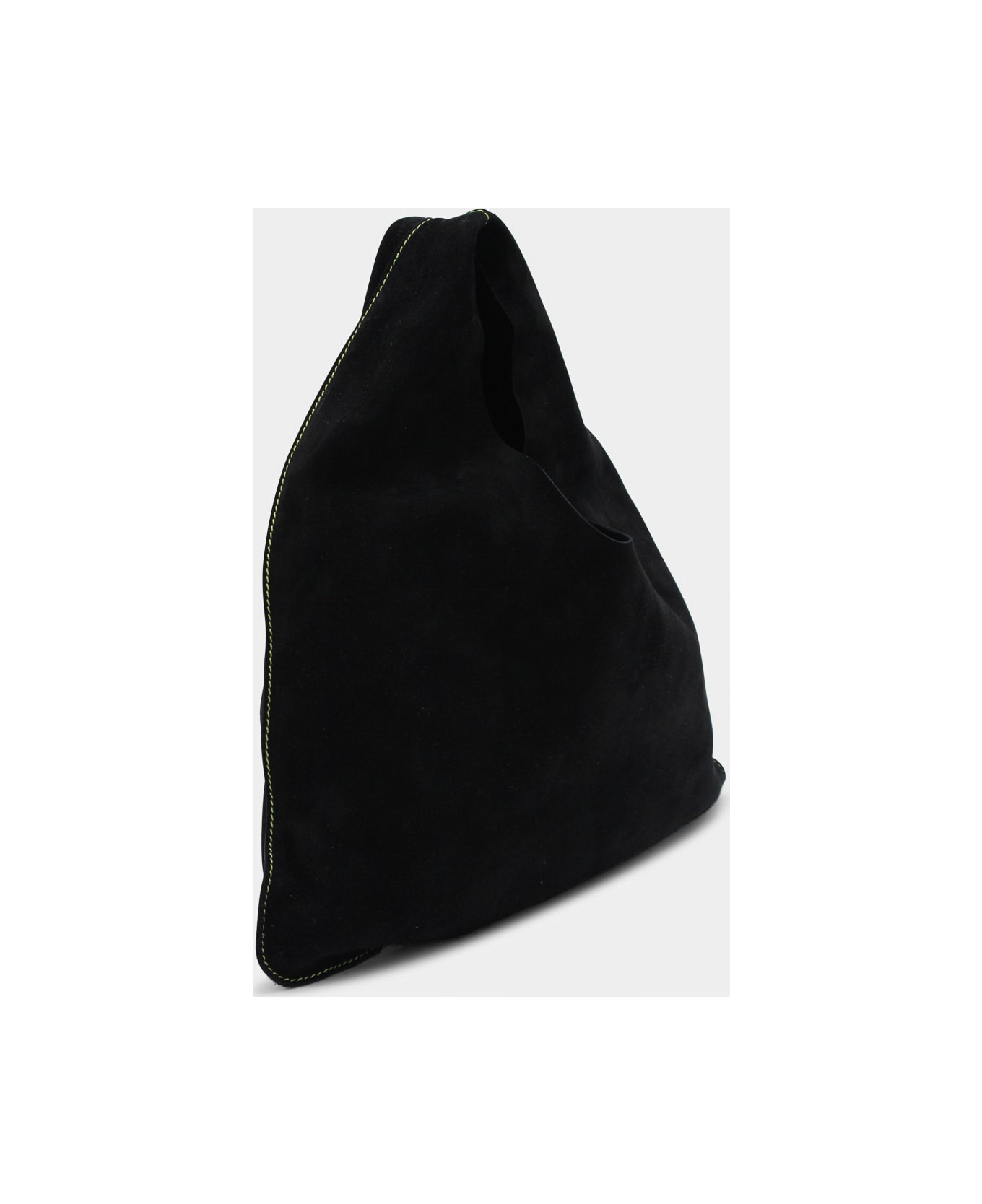 The Row Black Leather Bidle Small Shoulder Bag - BLACK/LEMON