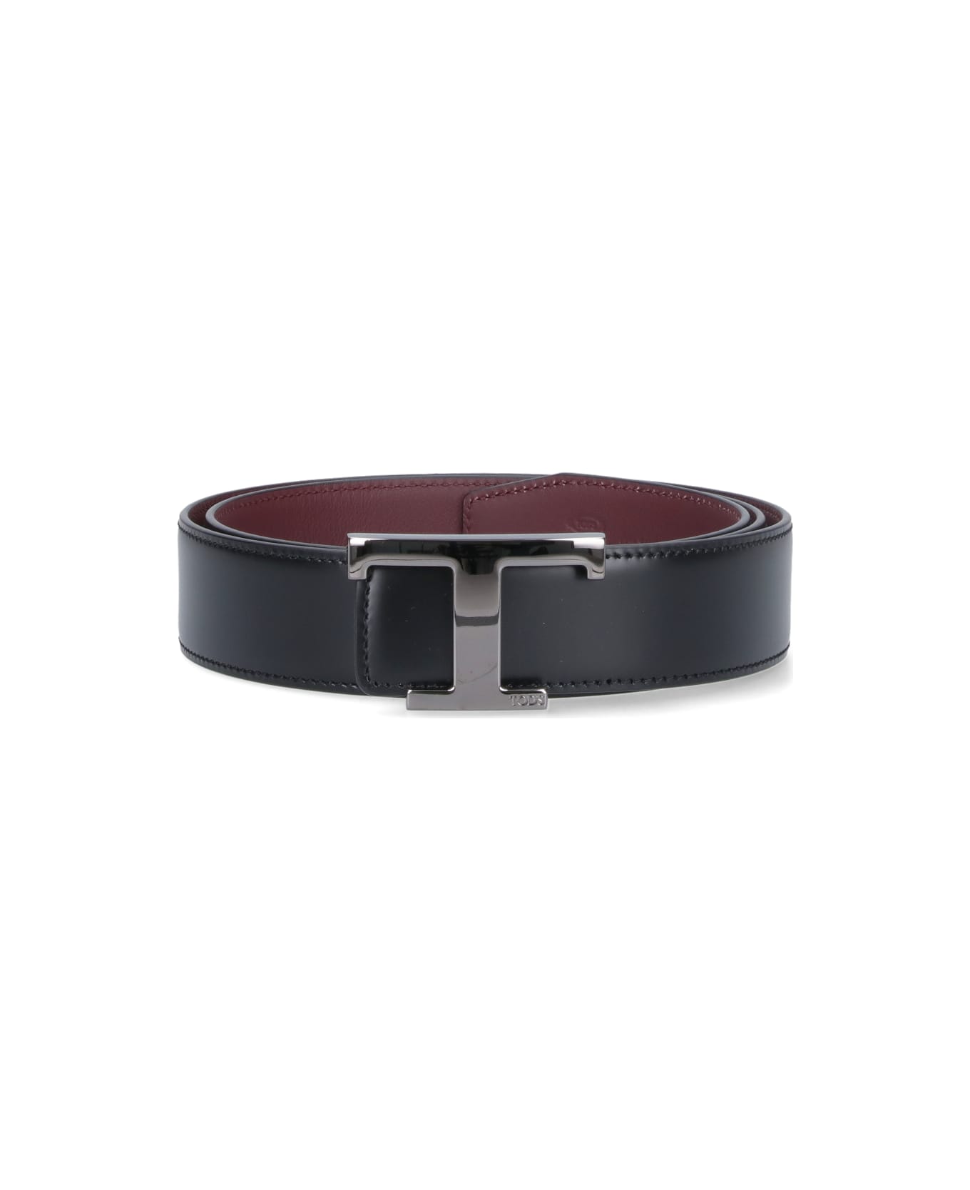 Tod
s 
t Timeless
 Reversible Belt - BLACK