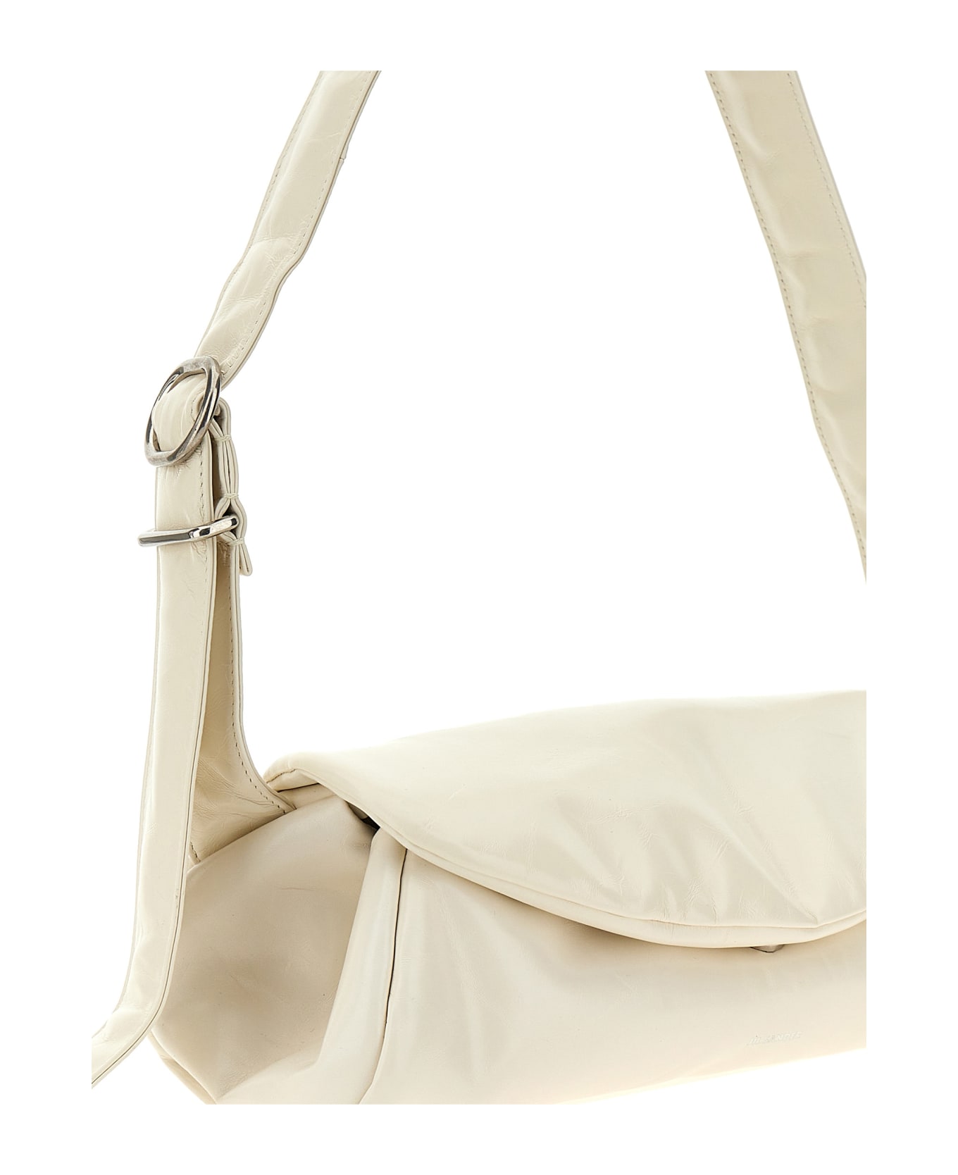 Jil Sander 'cannolo' Big Shoulder Bag - White