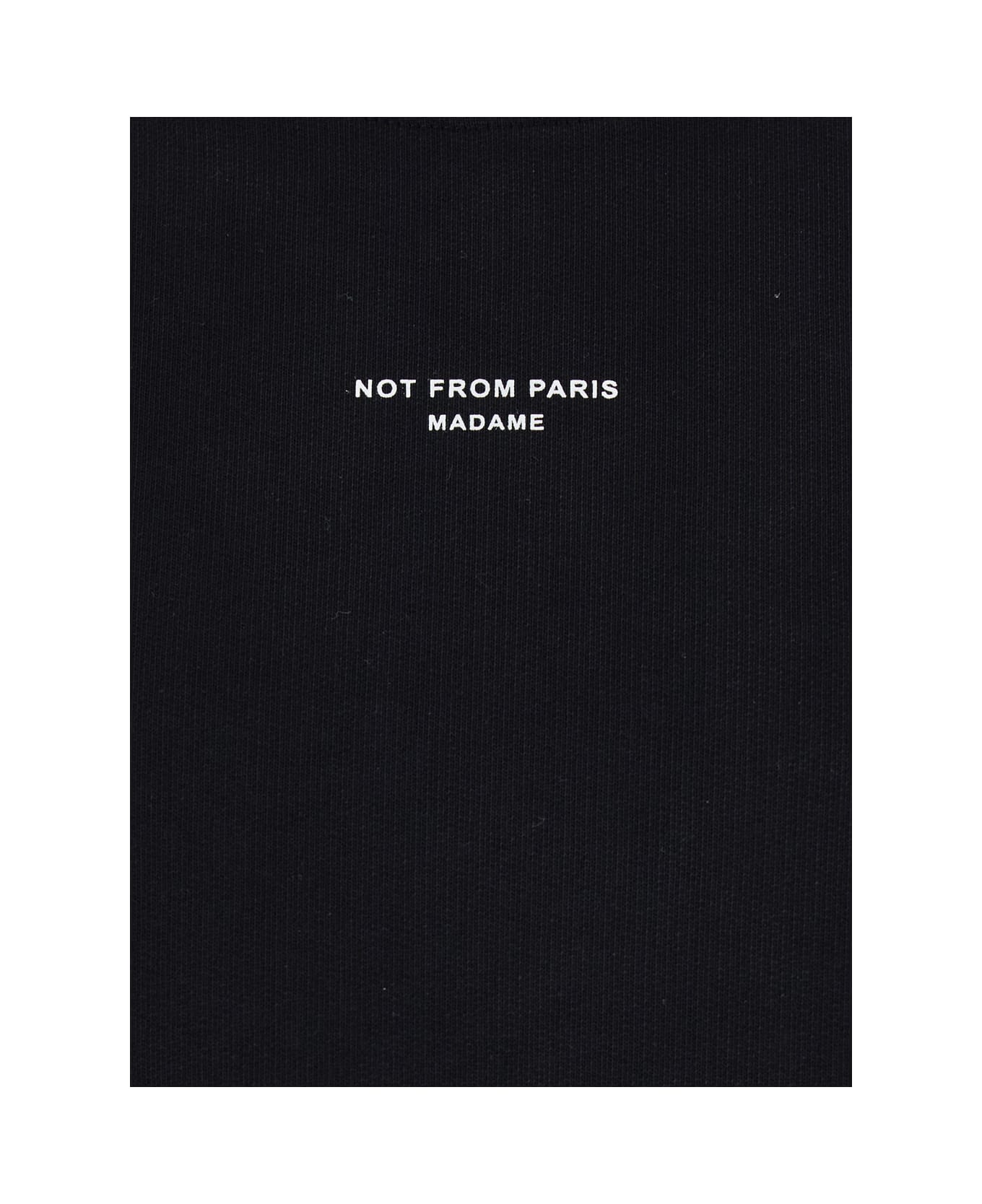 Drôle de Monsieur 'le Slogan Classique' Black Crewneck Sweatshirt With Contrasting Print In Cotton Man - Black