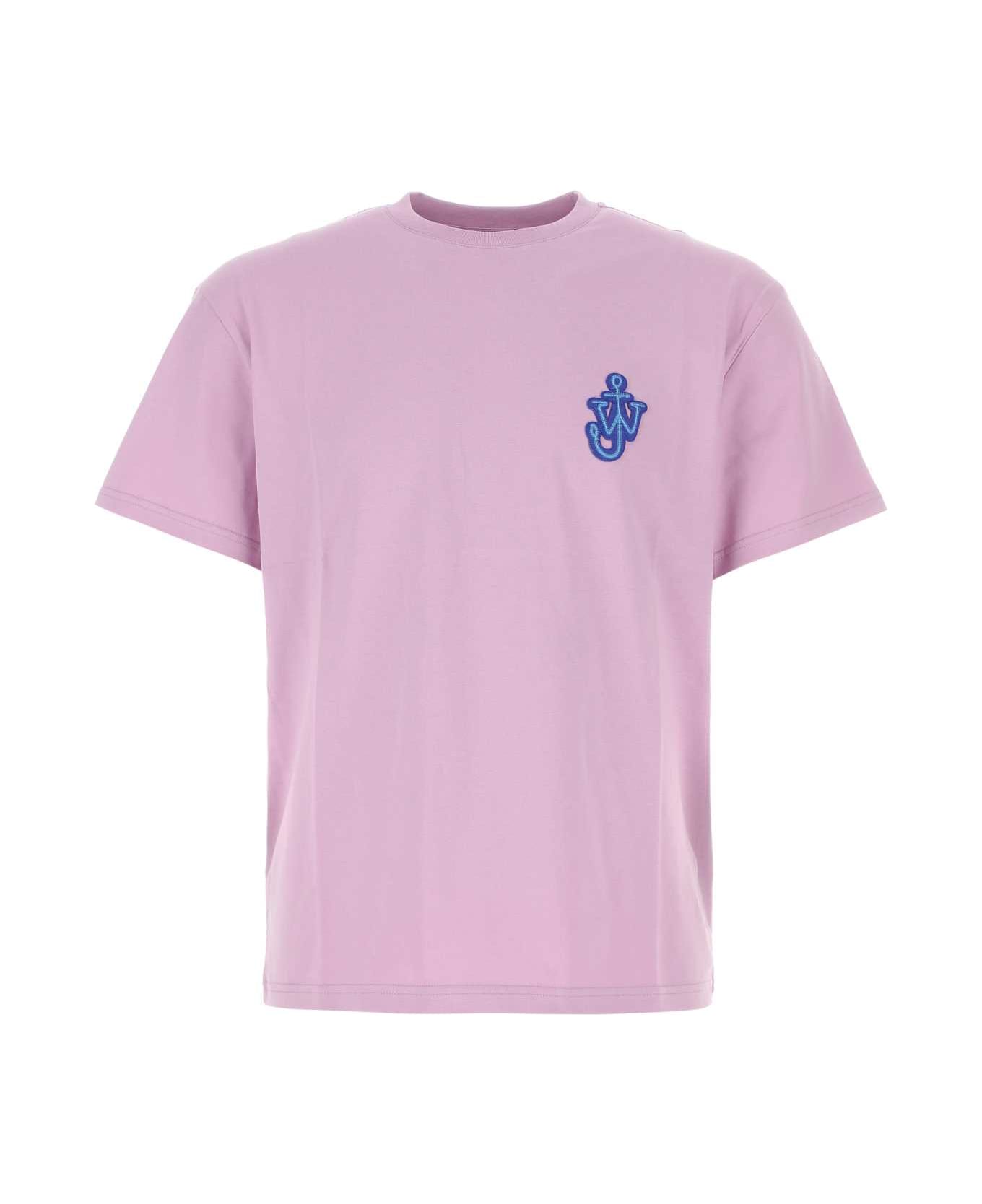 J.W. Anderson Lilac Cotton T-shirt - PINK