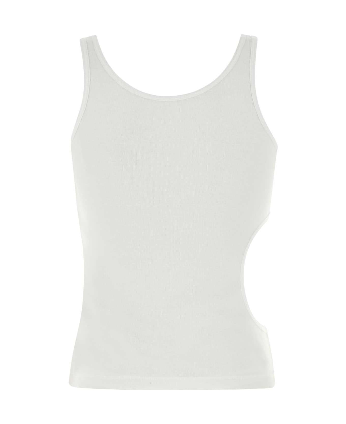 Gimaguas White Cotton Rei T-shirt - WHITE