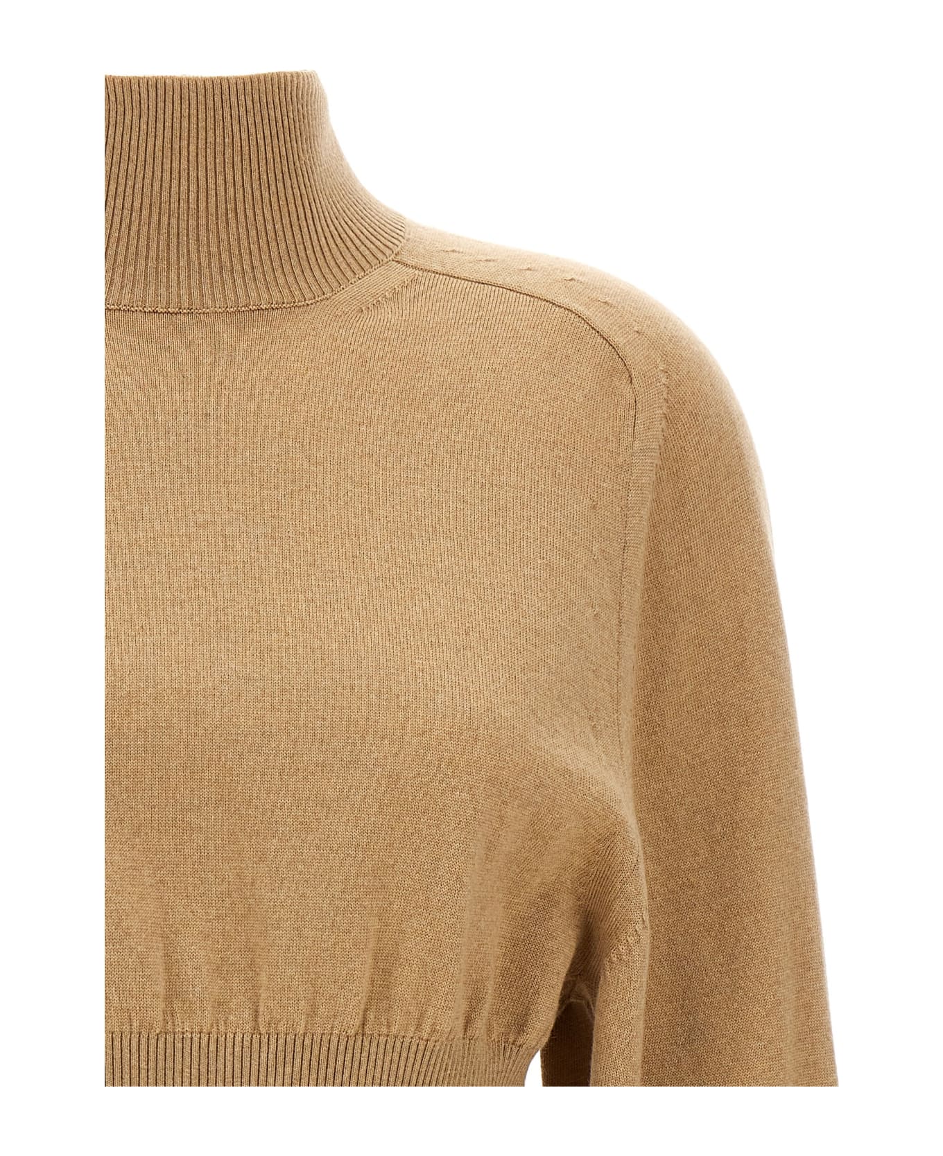 SportMax 
ululato
 Turtleneck Sweater - Beige
