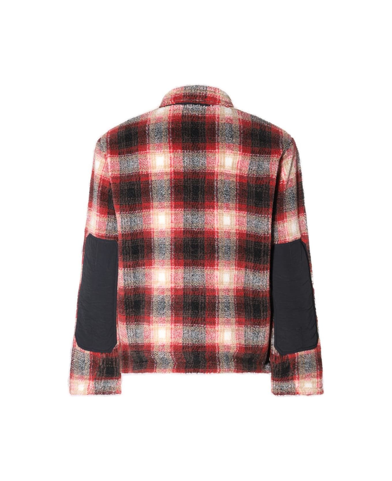 Woolrich Checked Funnel Neck Jacket - Rosso