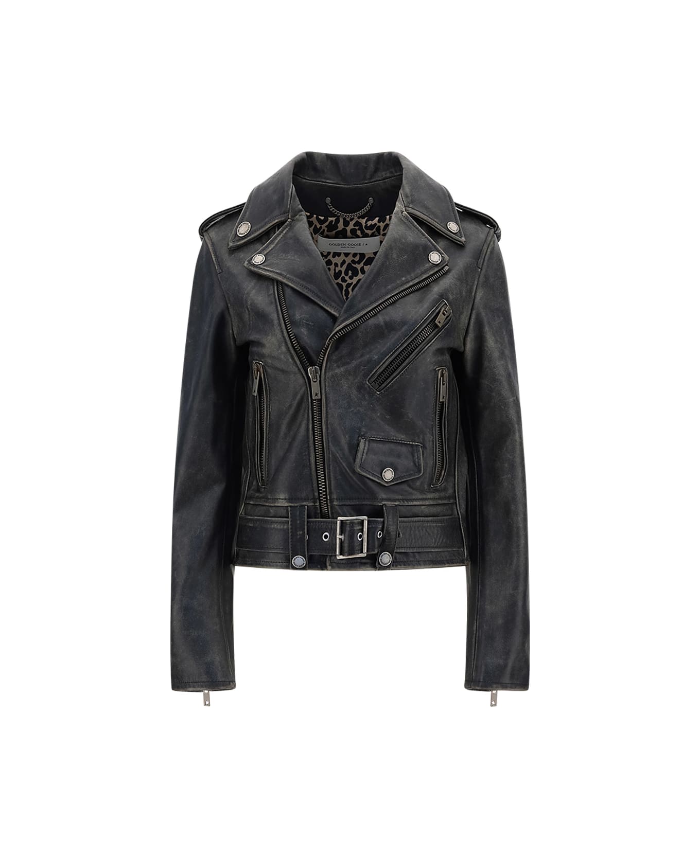 Golden Goose Leather Jacket - Black
