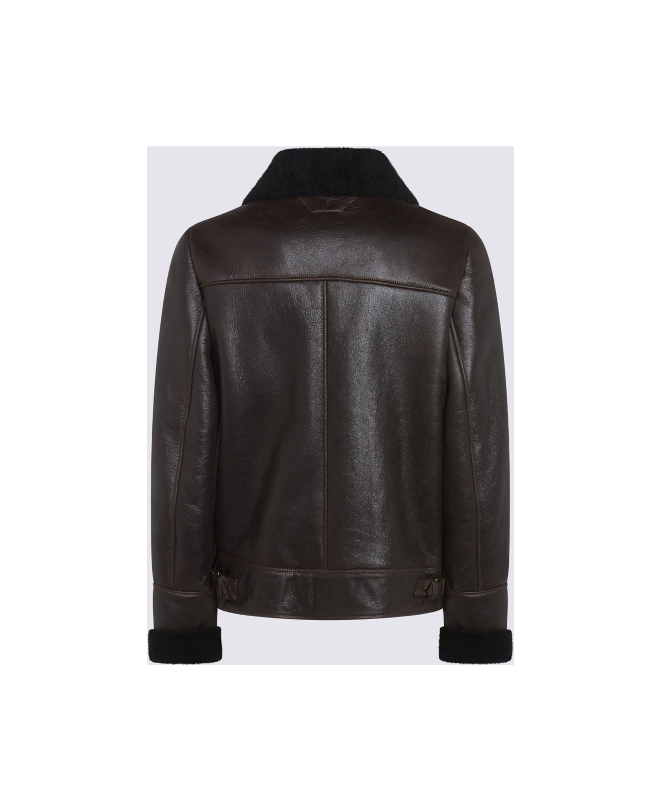 Salvatore Santoro Brown Leather Jacket