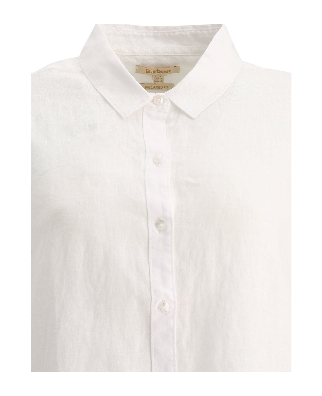 Barbour Marine Buttoned Long Sleeved Shirt - White