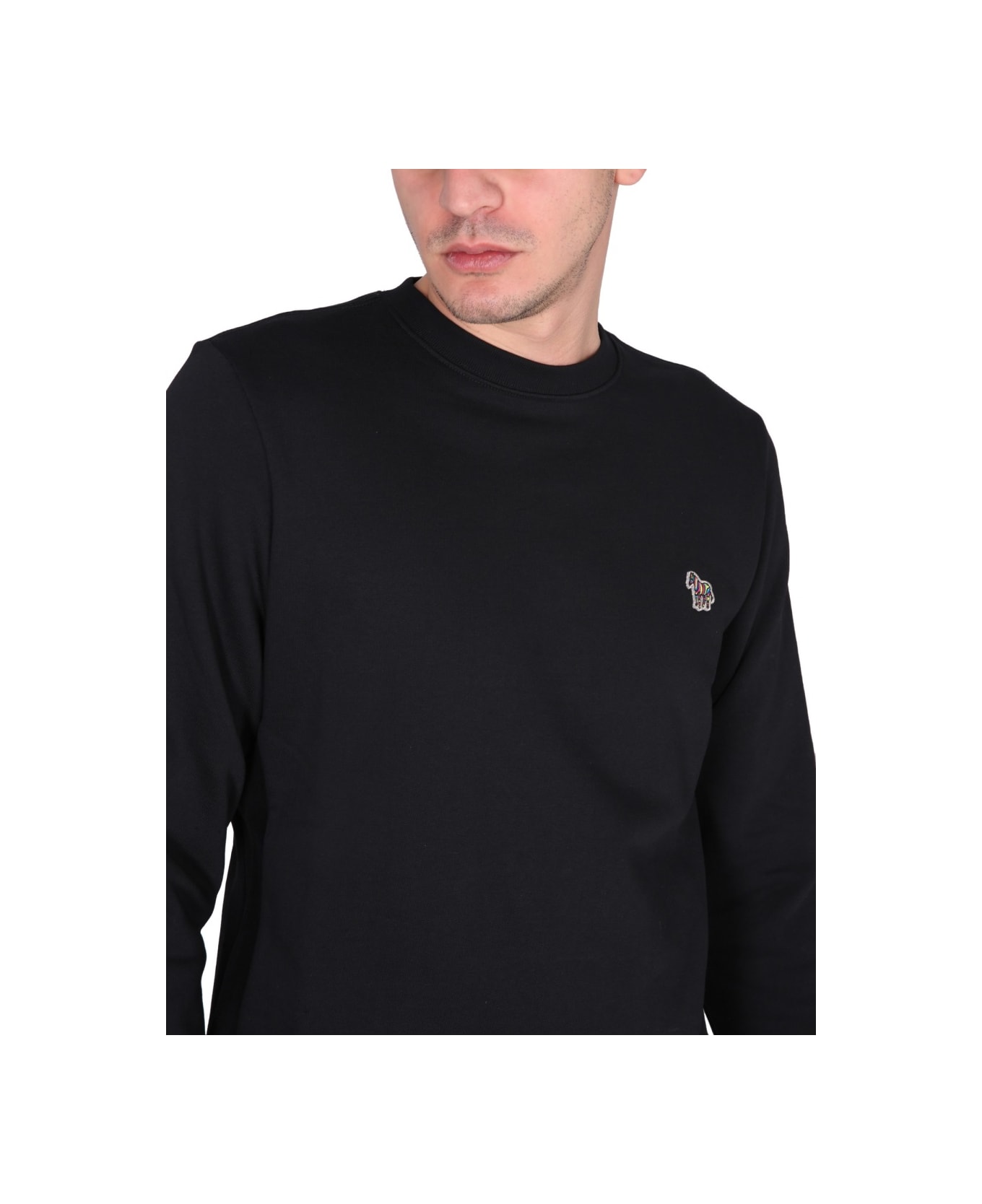 PS by Paul Smith Sweatshirt With Zebra Embroidery - BLACK