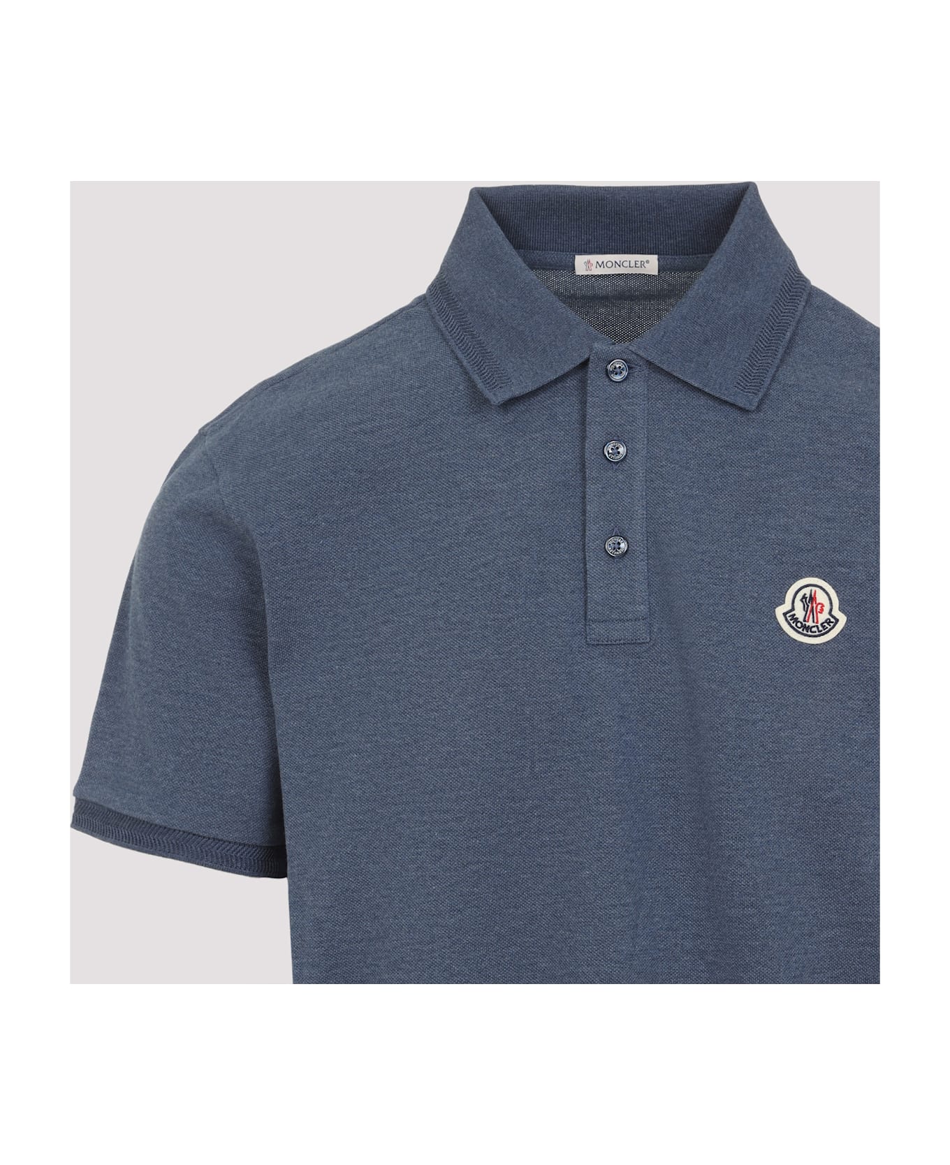 Moncler Ss Polo - Navy