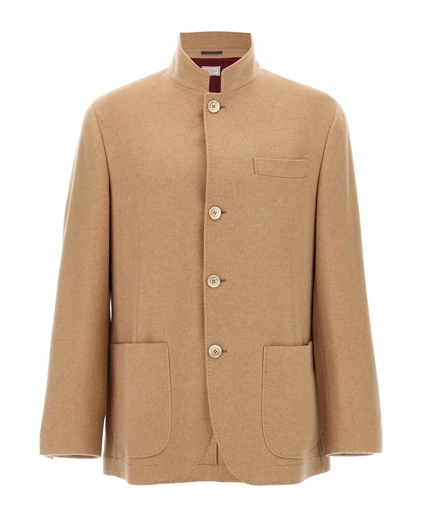 Brunello Cucinelli Cashmere And Vicuna Coat - BLUNAVY