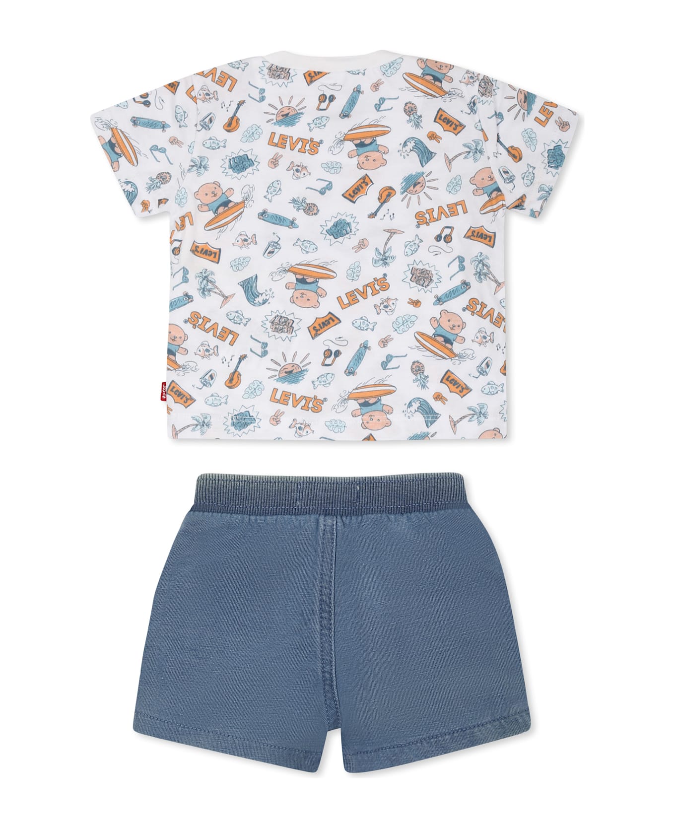 Levi
s Blue Suit For Baby Boy With Bear - Light Blue
