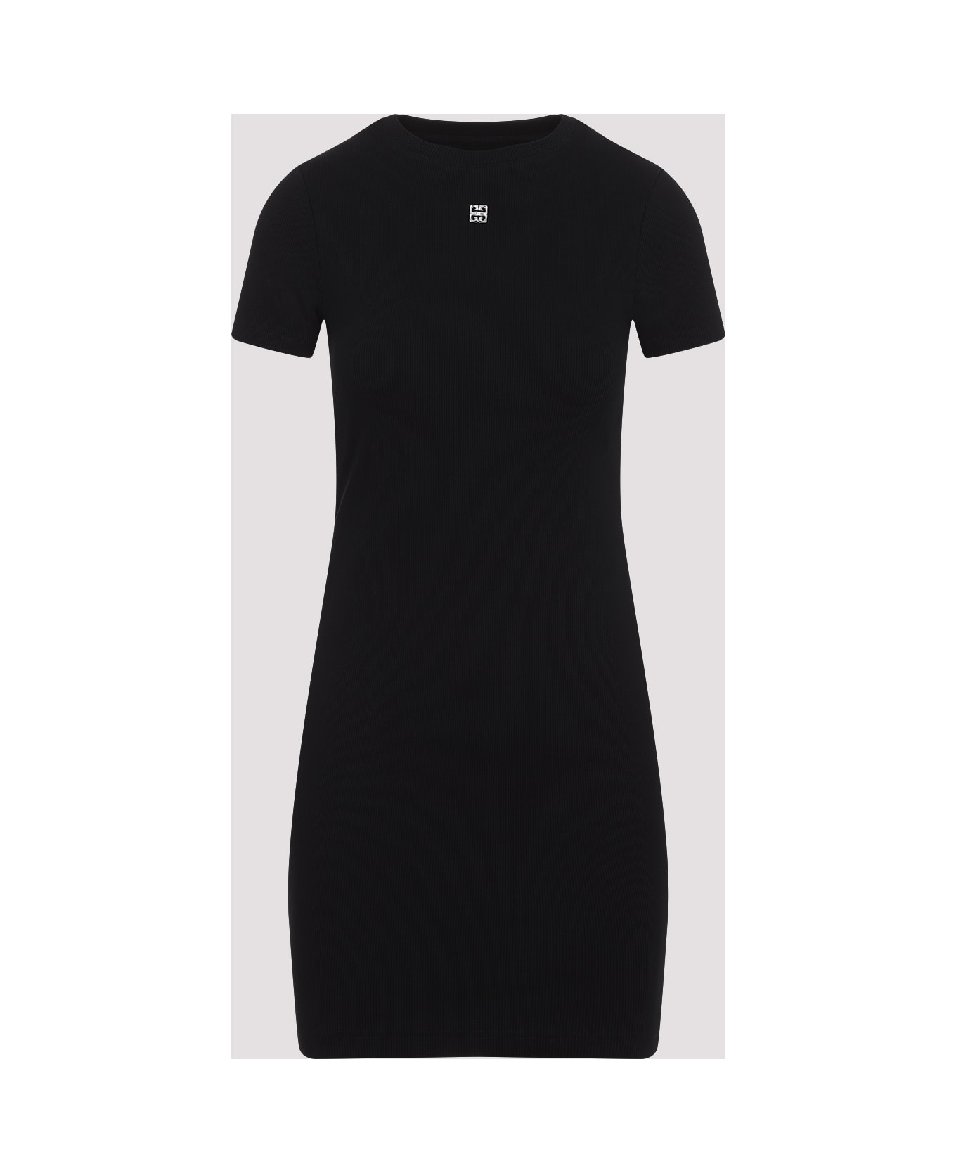 Givenchy 4g Short Sleeves Rib Tank Dress - Black