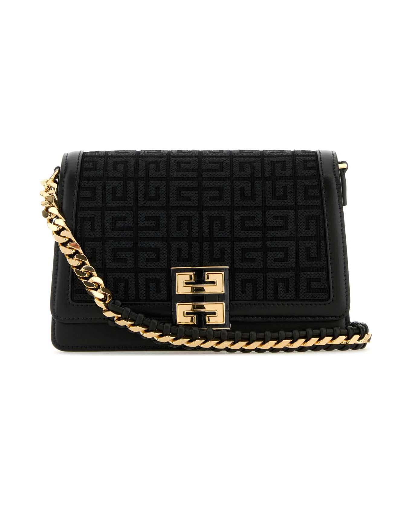 Givenchy Embroidered Canvas 4g Multicarry Shoulder Bag - Black