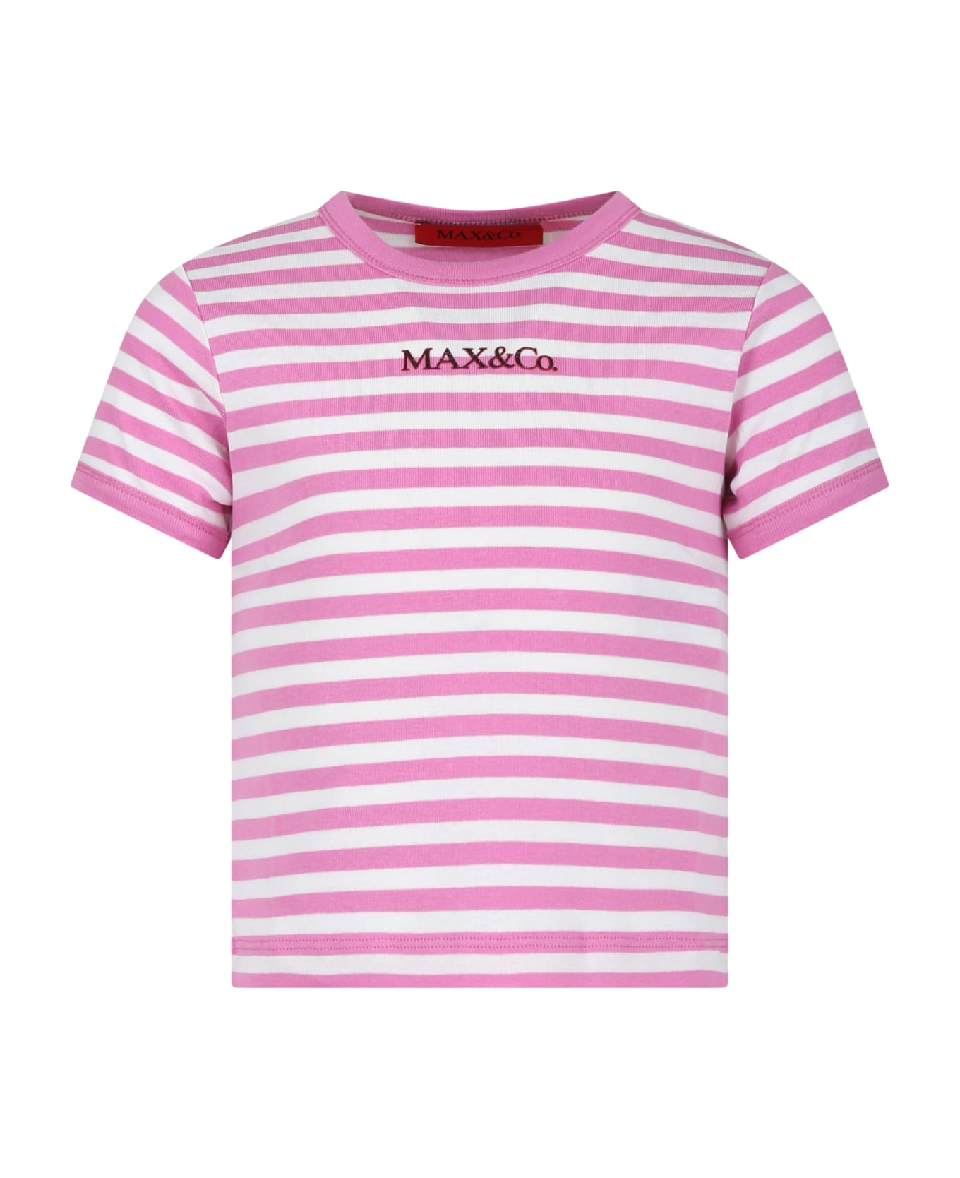 Max&Co. Fuchsia T-shirt For Girl With Logo - Fuchsia