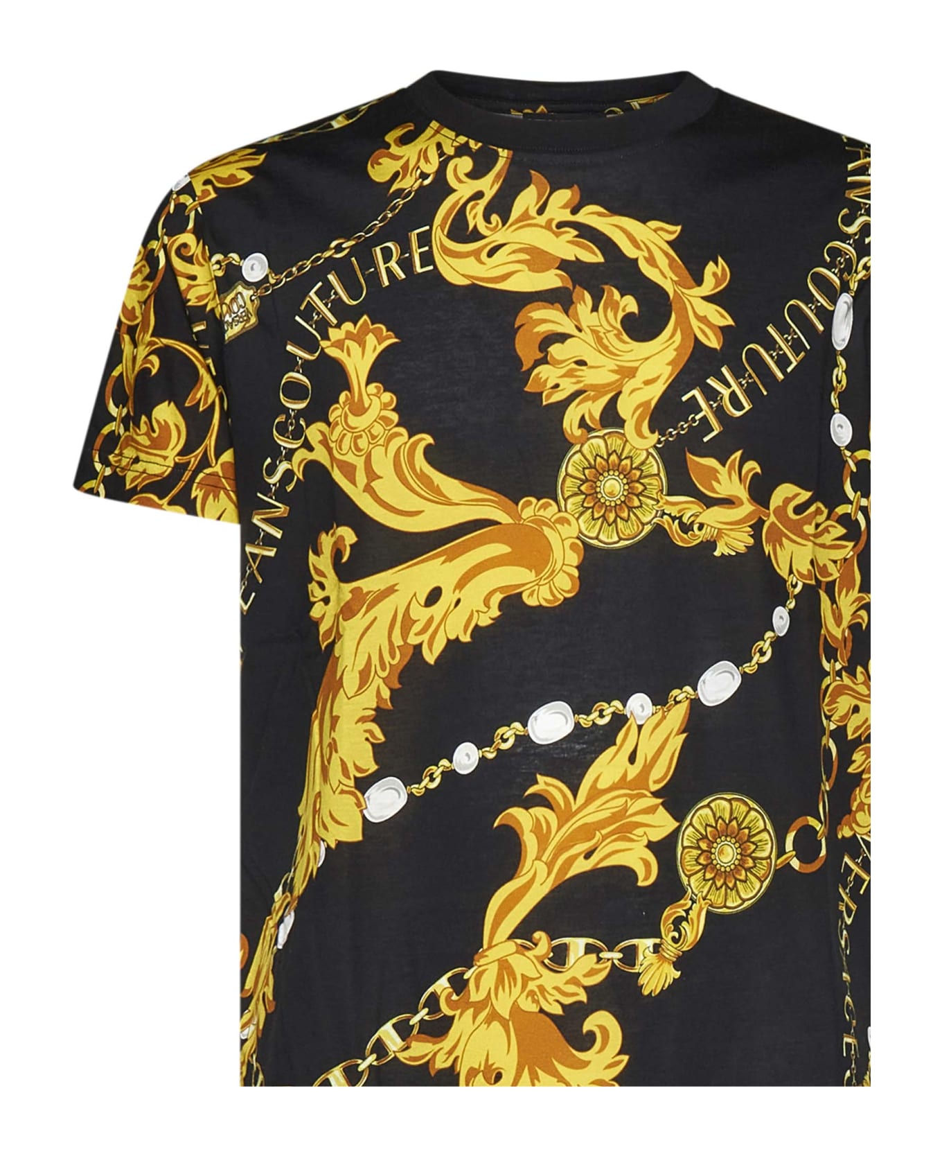 Versace Jeans Couture Chain Couture Print T-shirt - Black