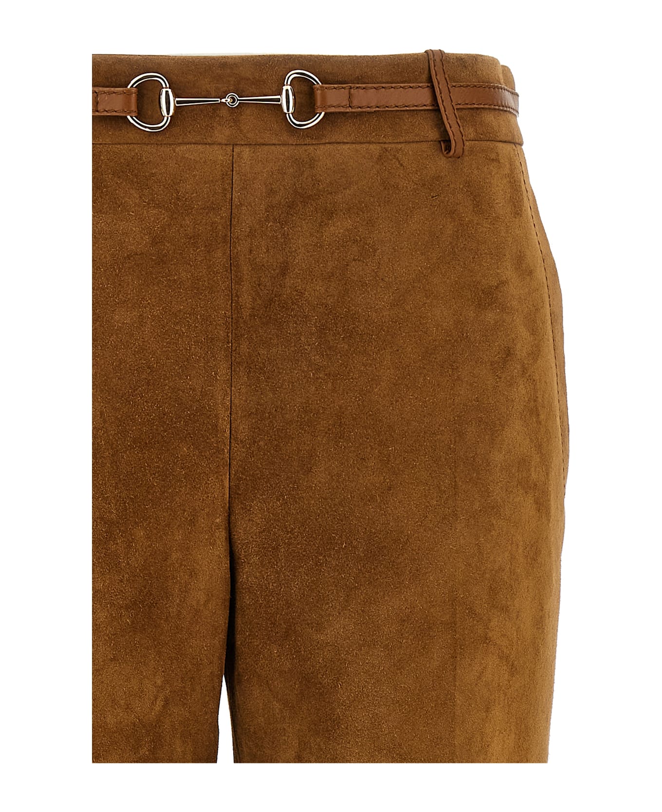 Gucci Suede Pants - Brown