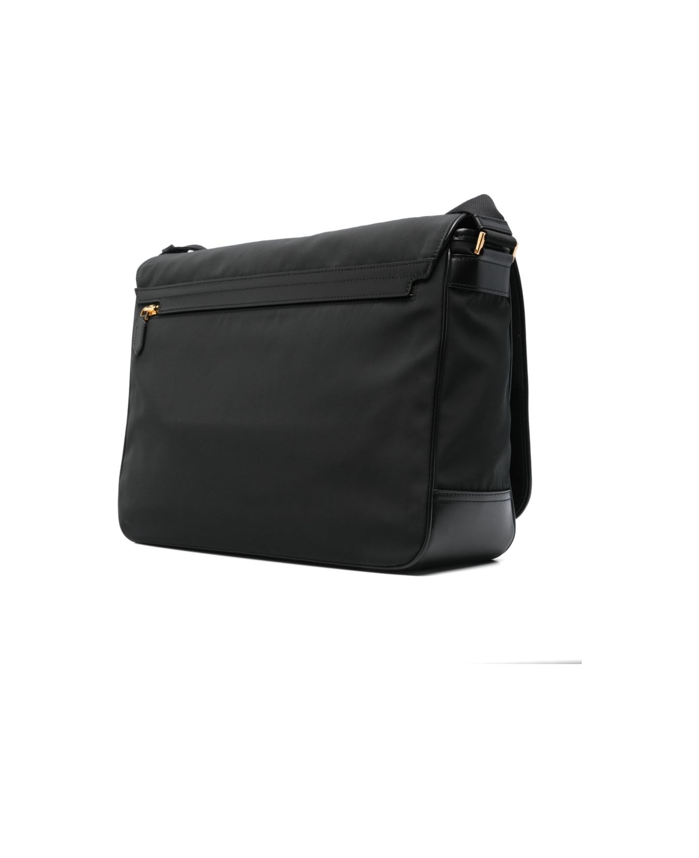 Tom Ford Recycled Nylon Large Messenger Bag - Black