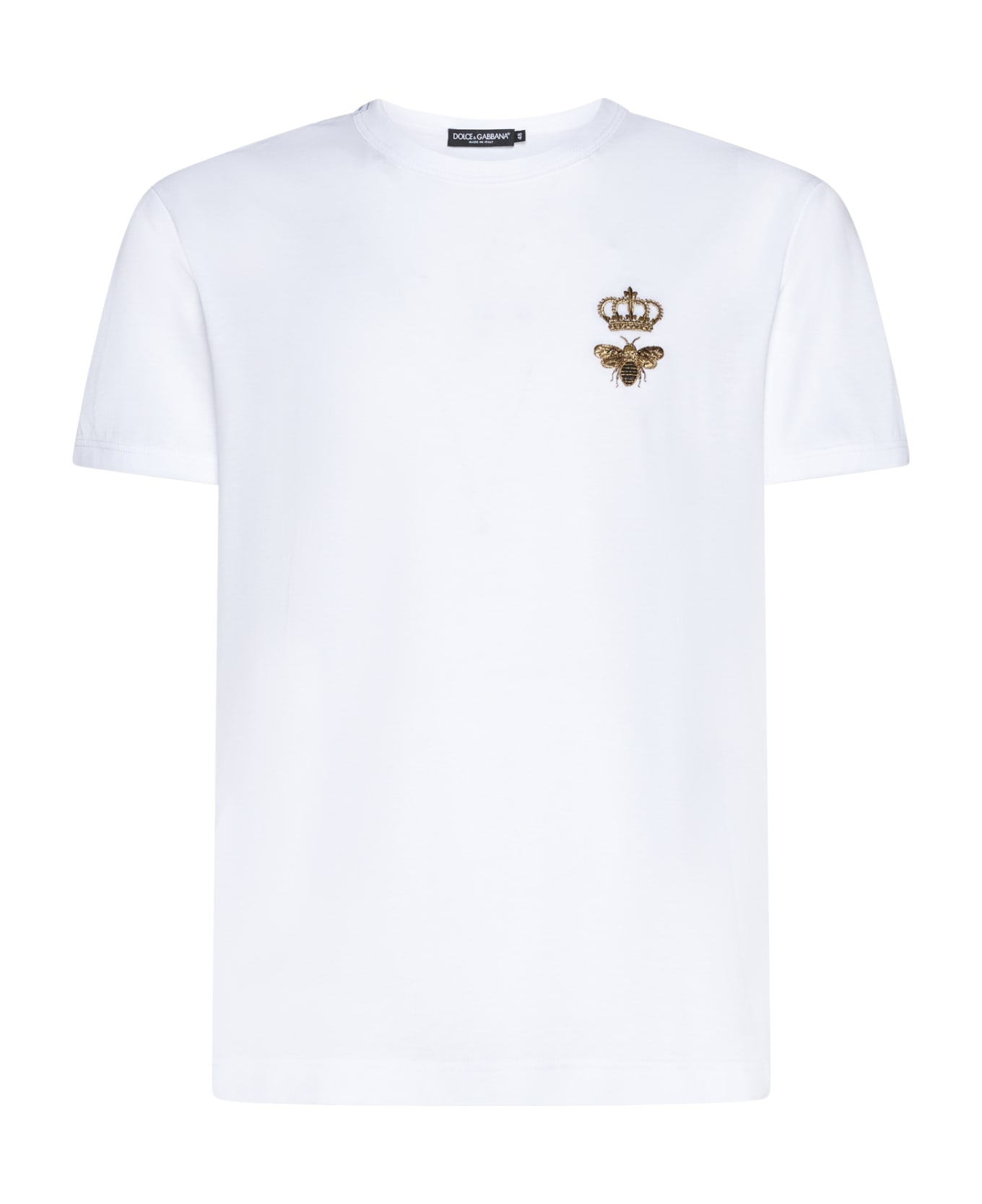 Dolce & Gabbana Cotton Crew-neck T-shirt - Bianco ottico シャツ