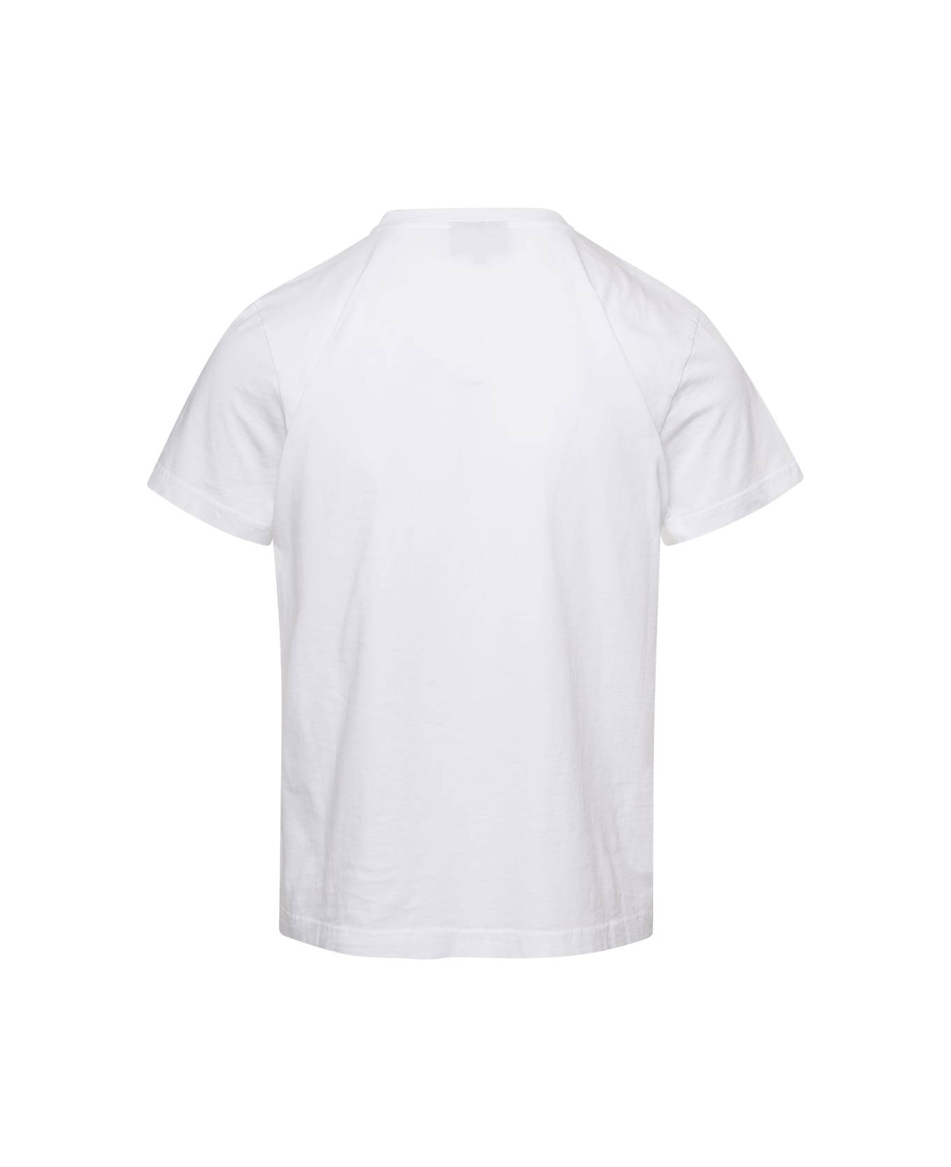 Botter White Crewneck T-shirt With Skull Print In Organic Cotton Man Botter - White