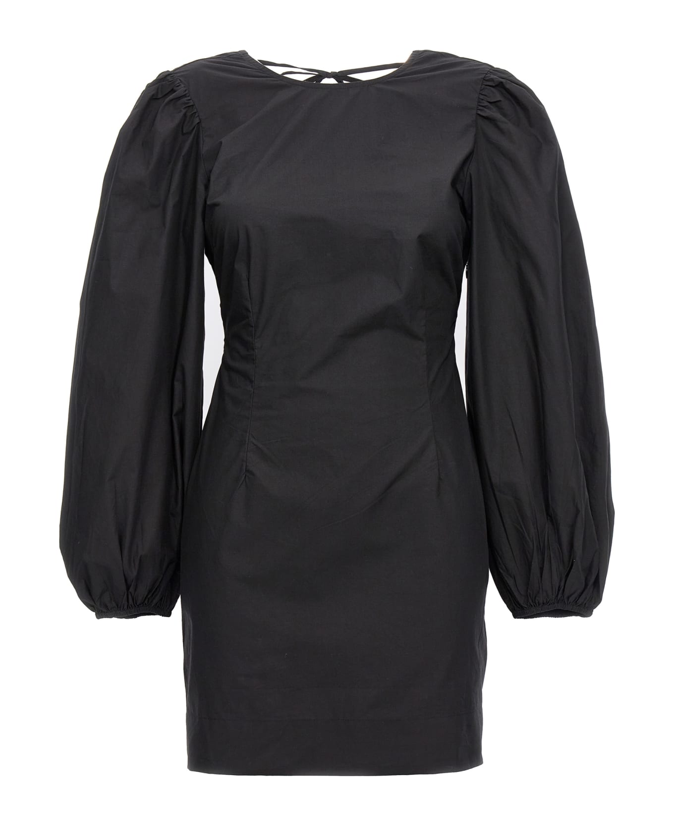 Ganni Bare Back Mini Dress - Black
