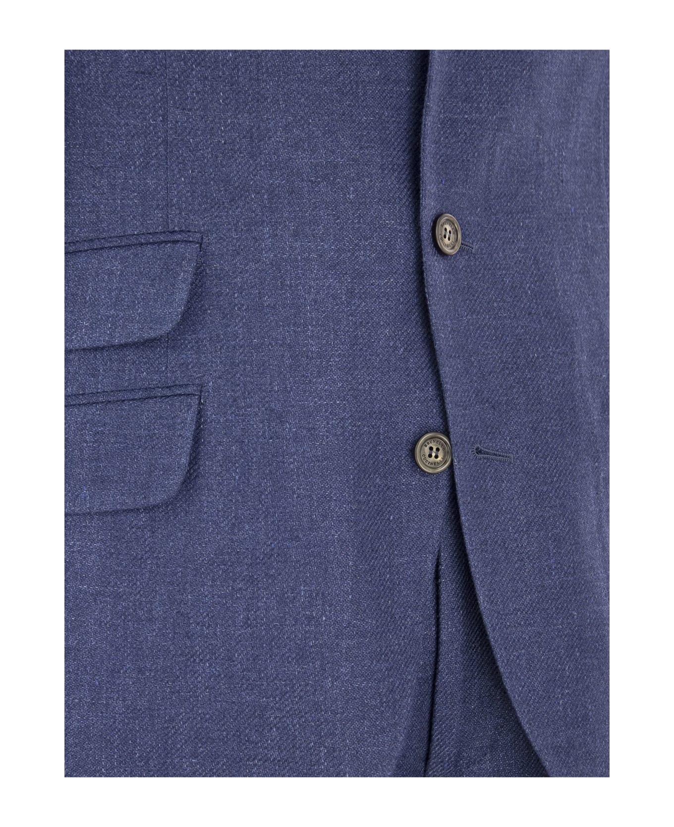 Brunello Cucinelli Linen Blend Suit - Blue スーツ