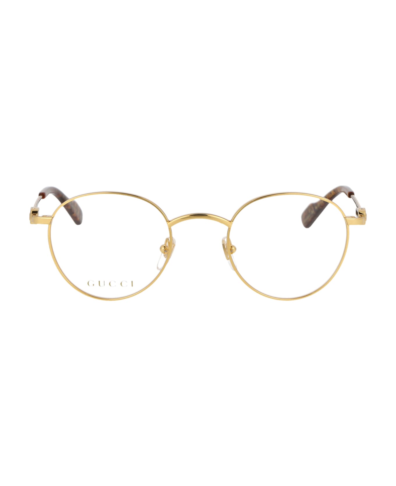 Gucci Eyewear Gg1222o Glasses - 003 GOLD GOLD TRANSPARENT