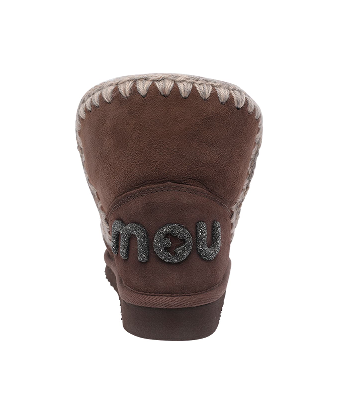 Mou Eskimo 18 Glitter Logo Booties - Brown