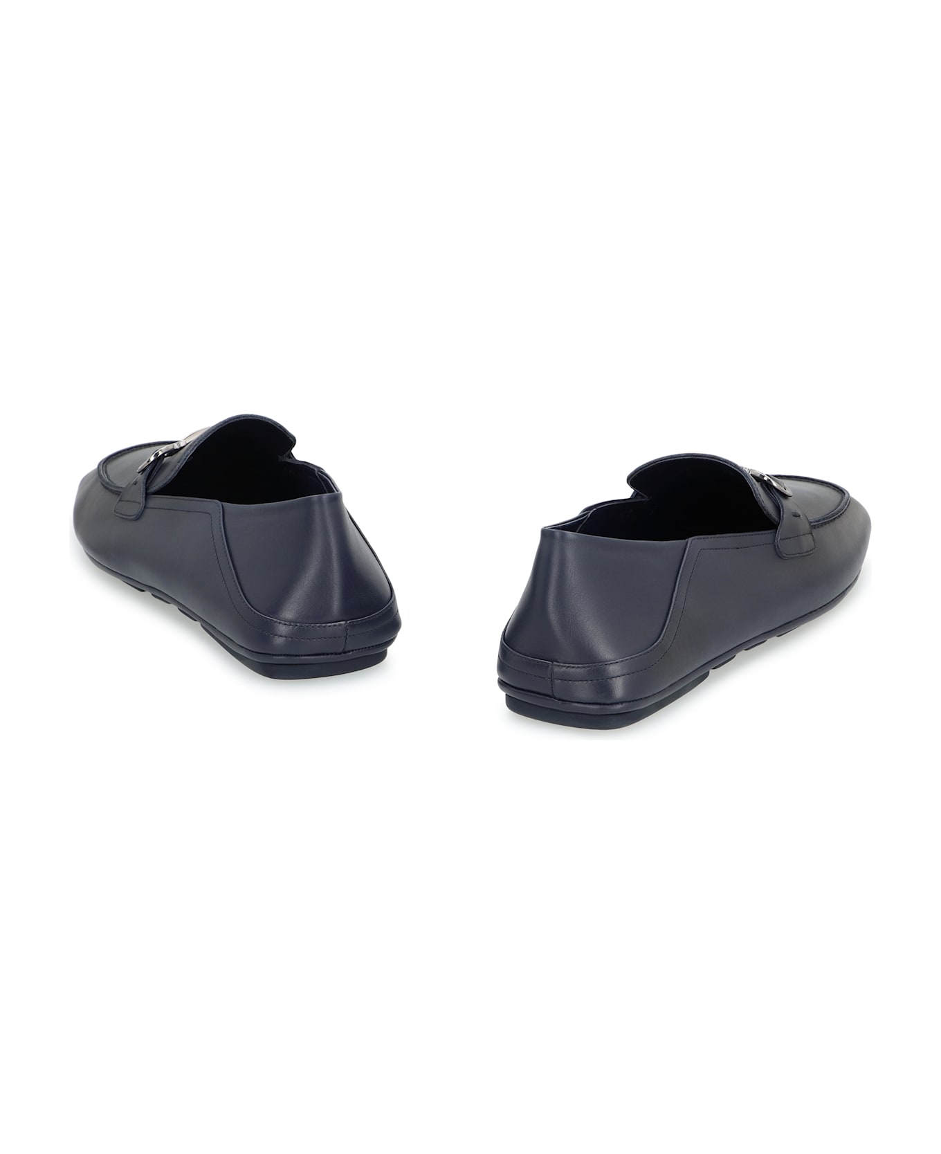Ferragamo Gancini Leather Loafers - blue