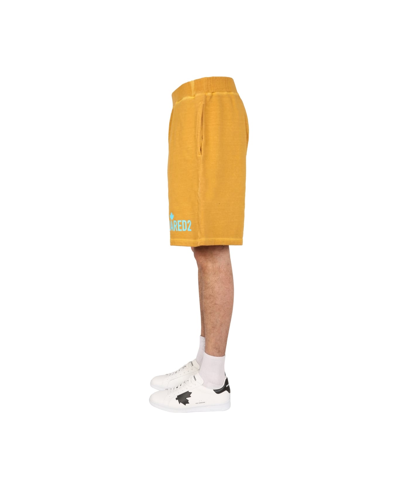 Dsquared2 "one Life One Planet" Bermuda Shorts - YELLOW