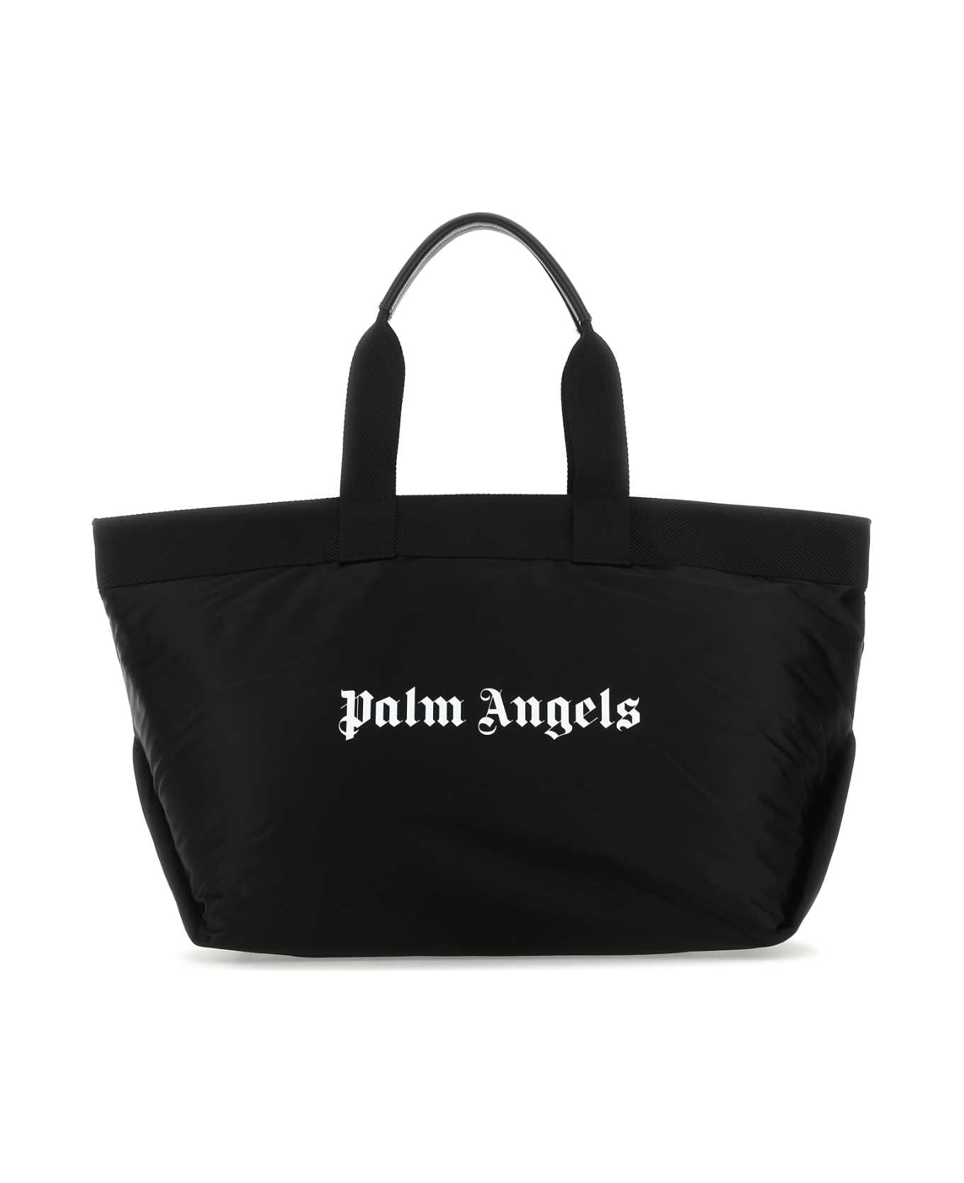 Palm Angels Black Fabric Shopping Bag - 1001 トートバッグ