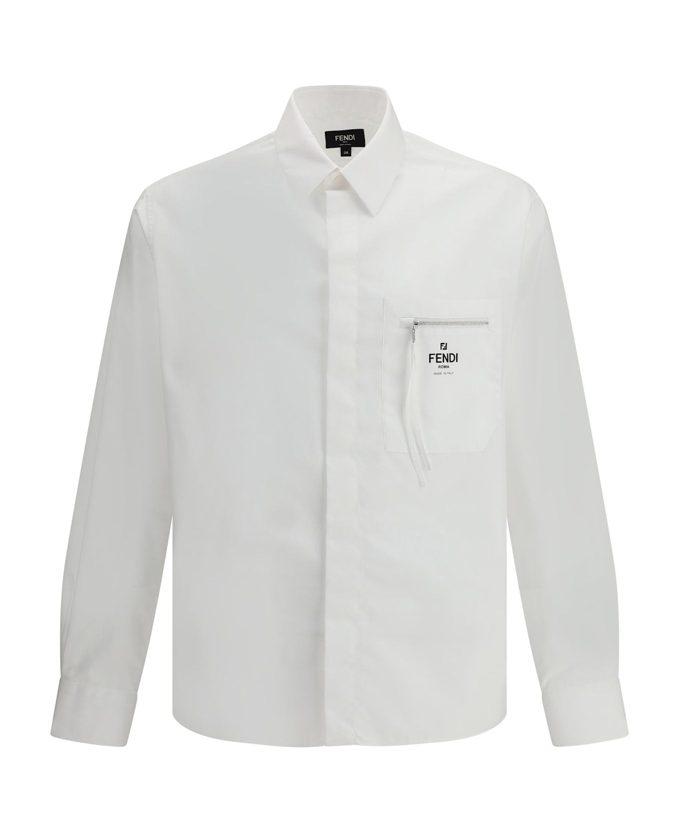 Fendi Cotton Poplin Shirt - White