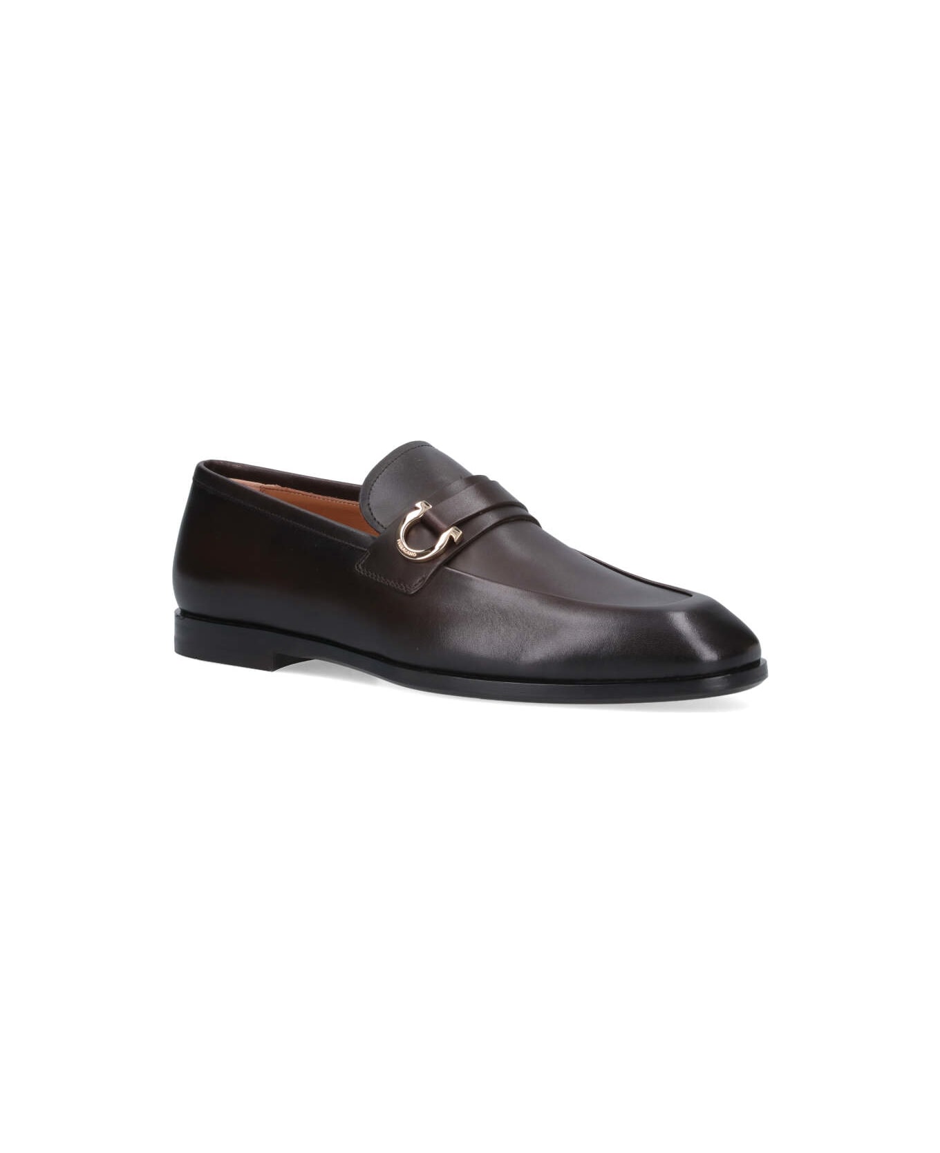 Ferragamo 'gancini' Loafers - Brown