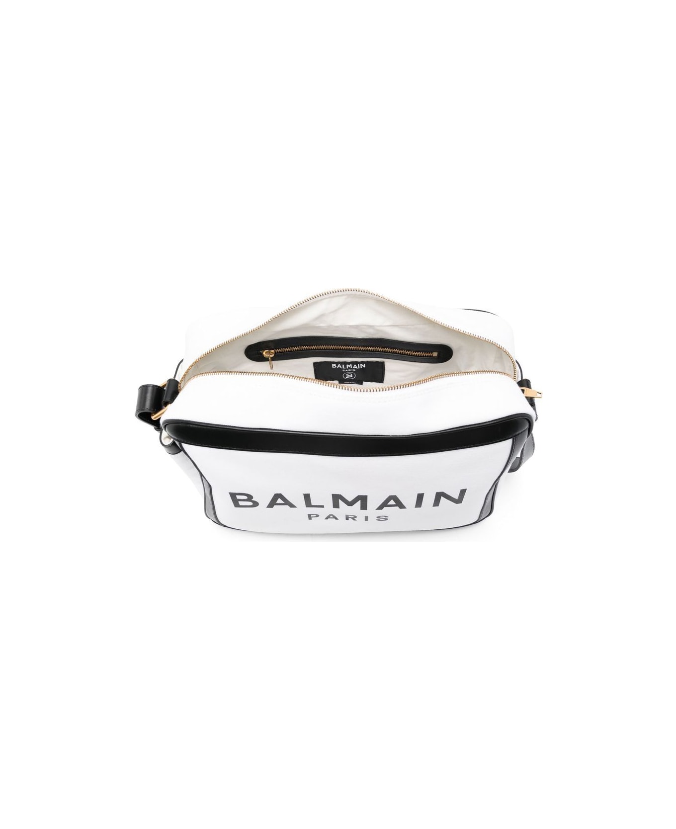 Balmain Logo Change Bag - White