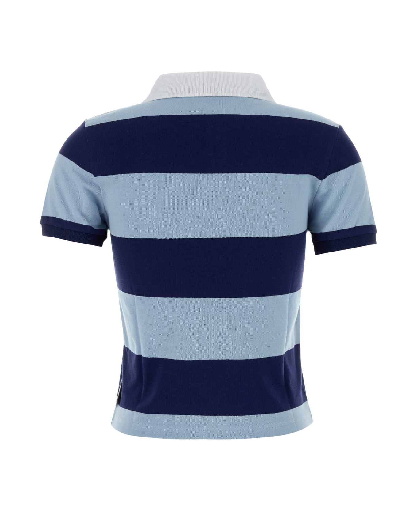 A.P.C. Embroidered Stretch Piquet A.p.c X Marc Jacobs Polo Shirt - DARKNAVYBLEU