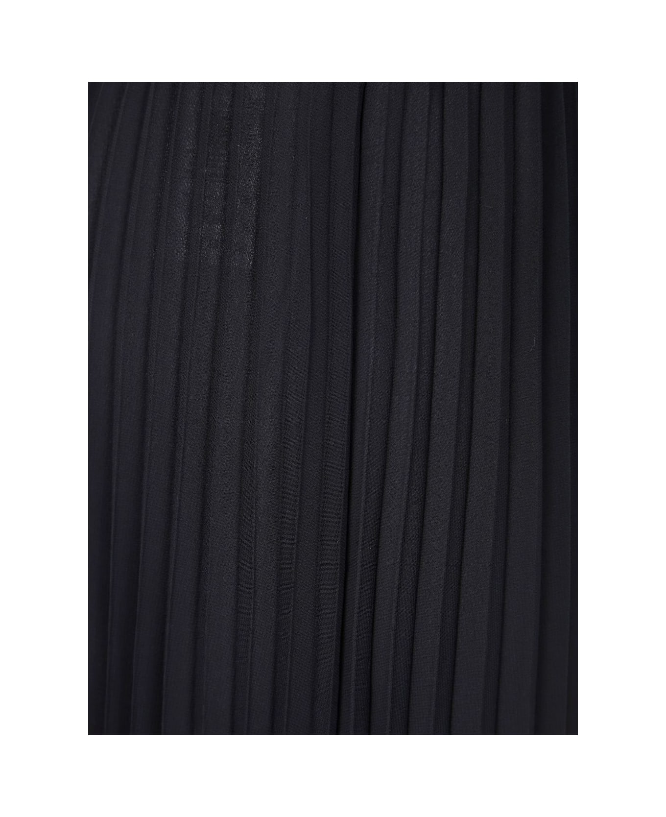 Emporio Armani Georgette Long Skirt - Black