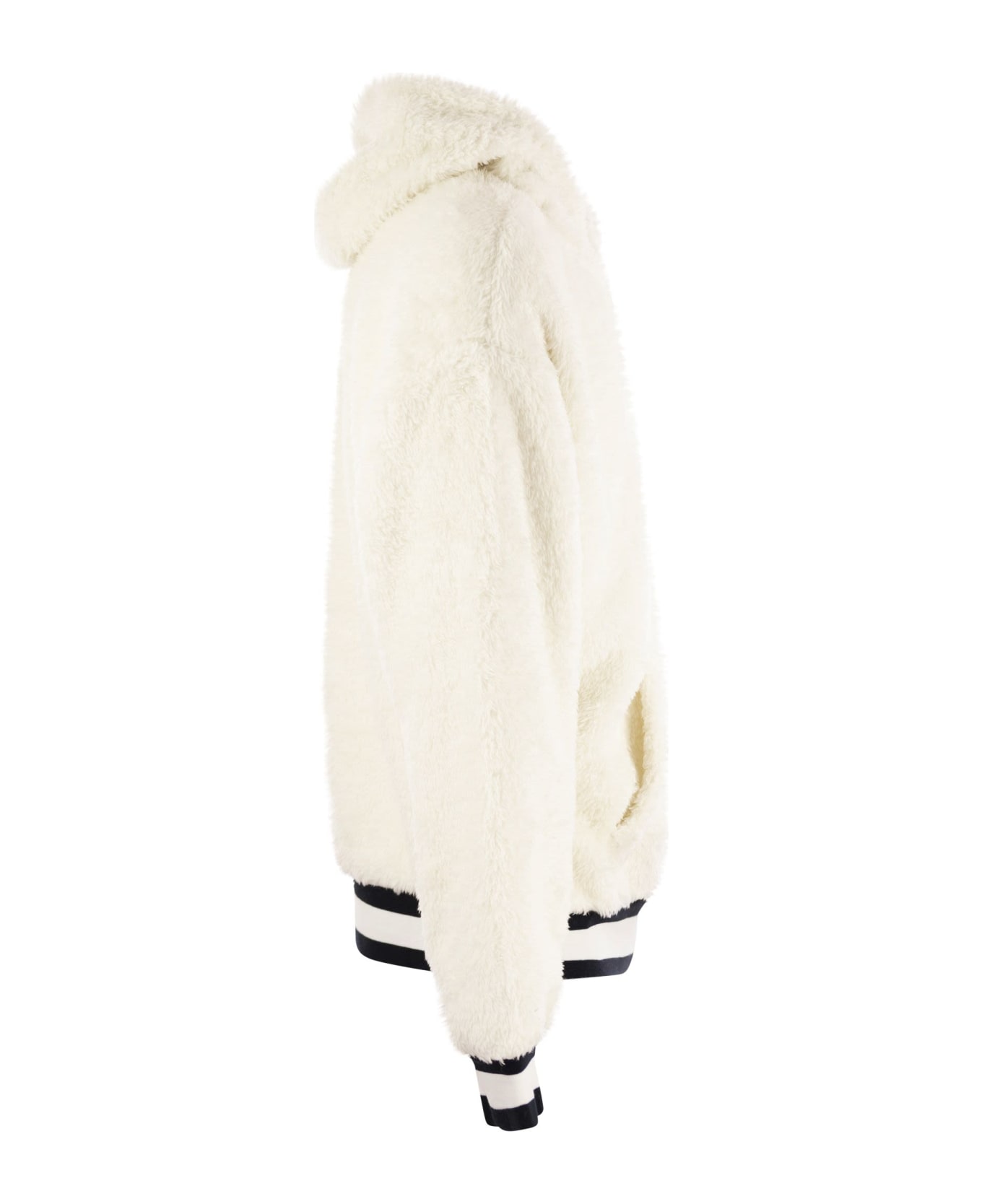 Polo Ralph Lauren White Fleece Hoodie With Logo - White ニットウェア