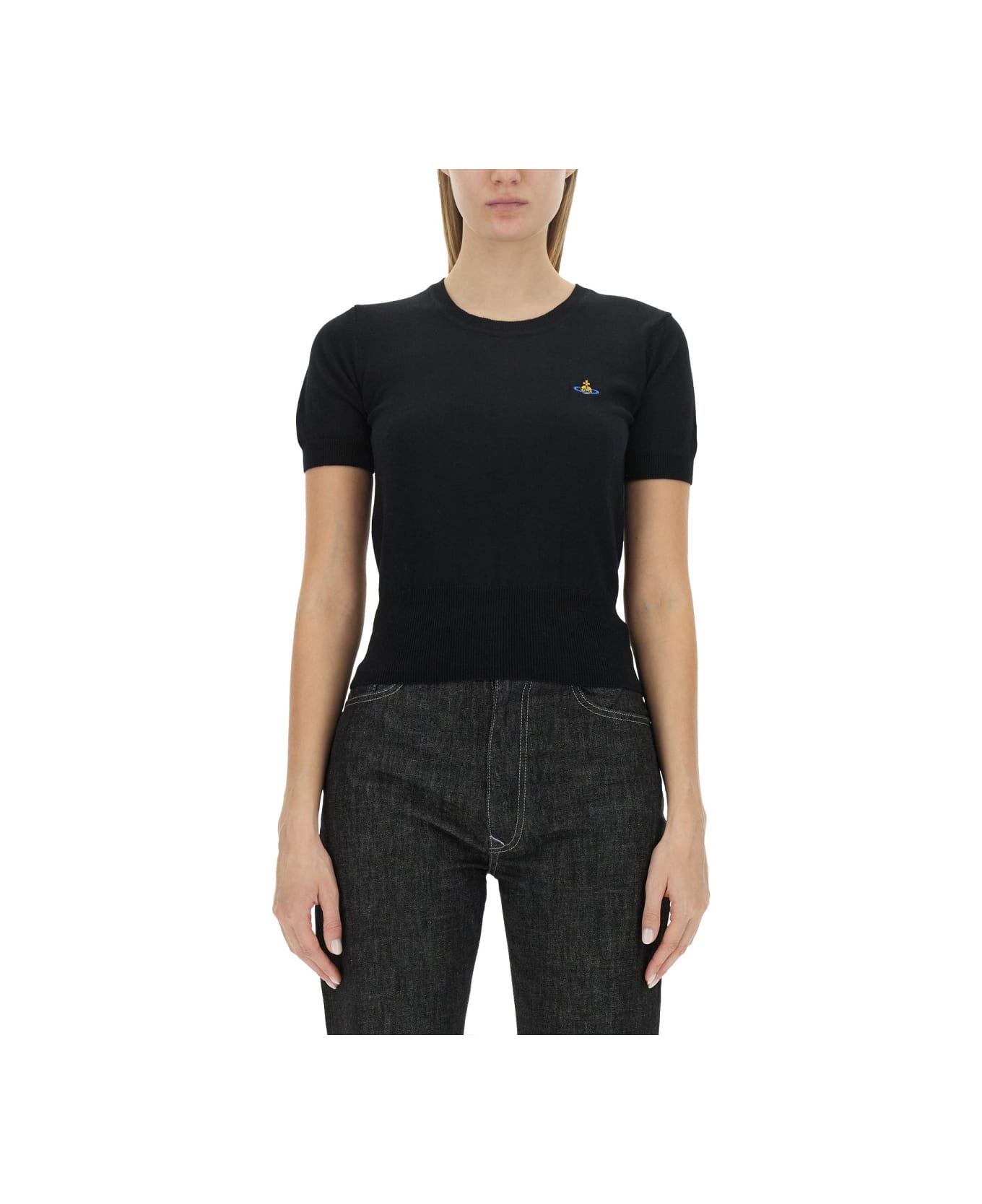 Vivienne Westwood "bea" Shirt - BLACK ニットウェア
