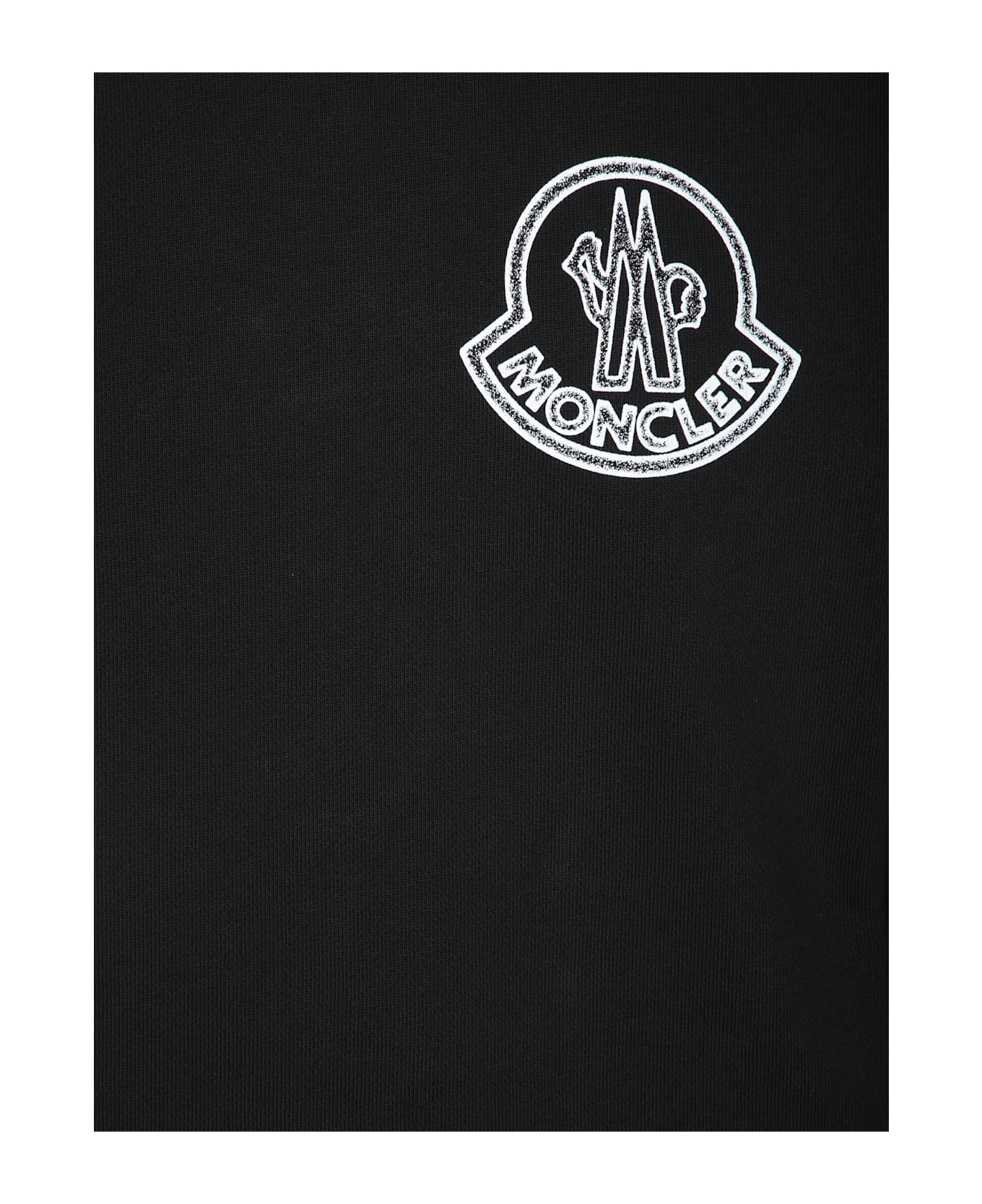 Moncler Black Logo Sweatshirt - Black