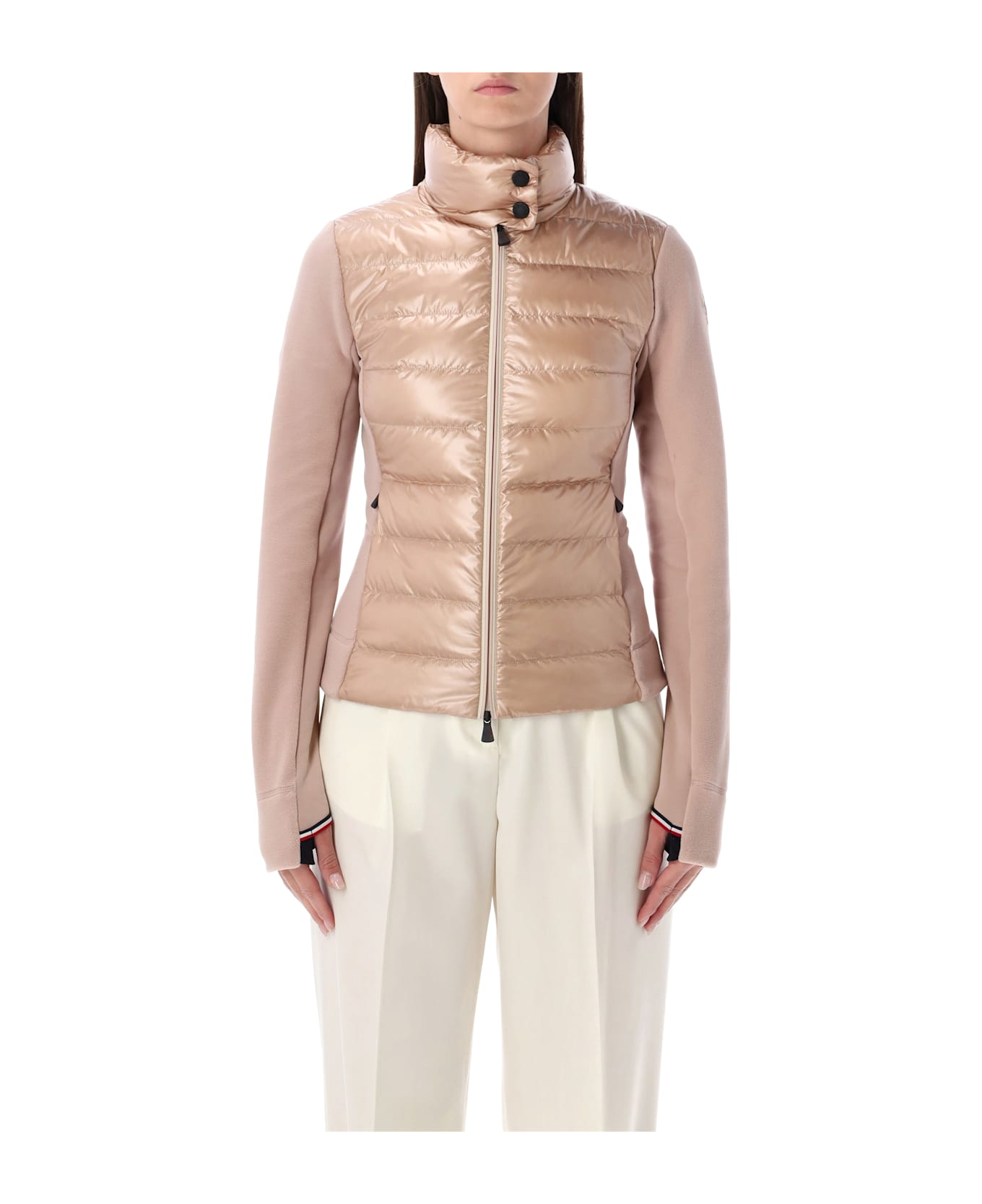 Moncler Grenoble Padded Nylon Laqué Sweatshirt - ROSE